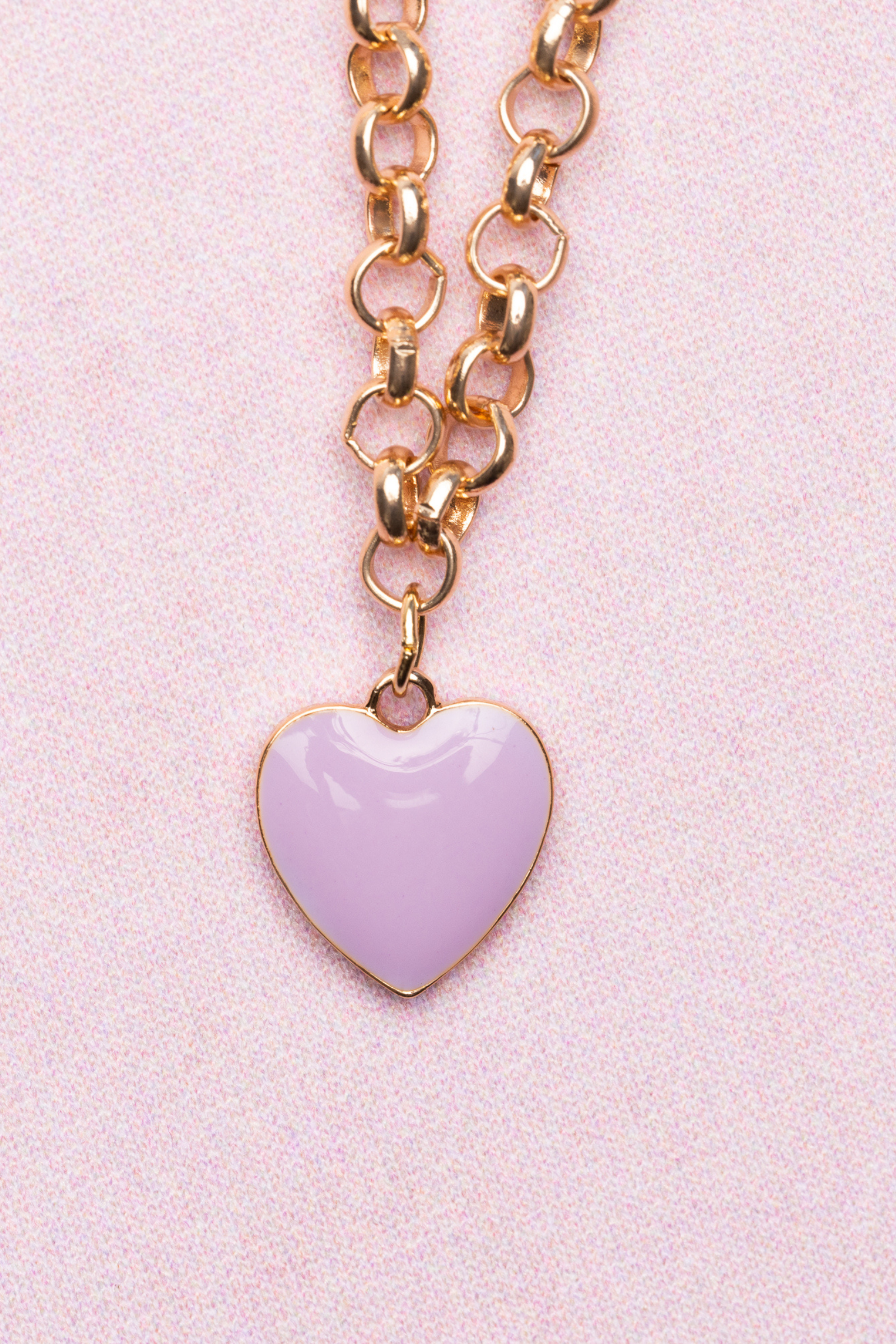 Boutique Chunky Chain Heart Necklace, Assorted