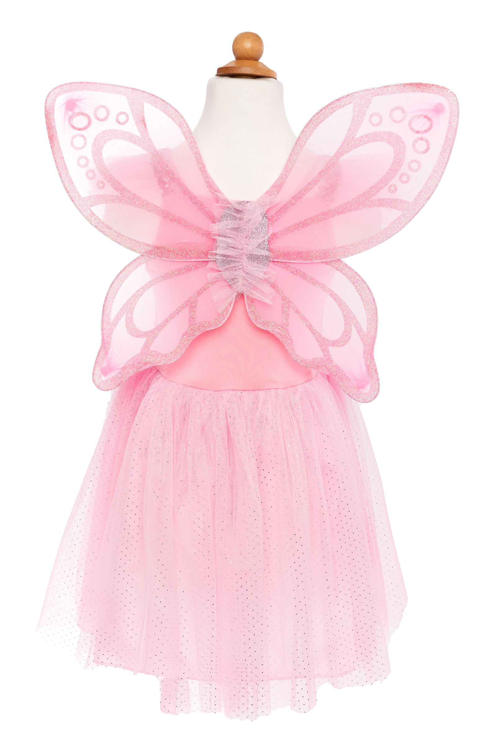 Pink Sequins Butterfly Dress & Wings