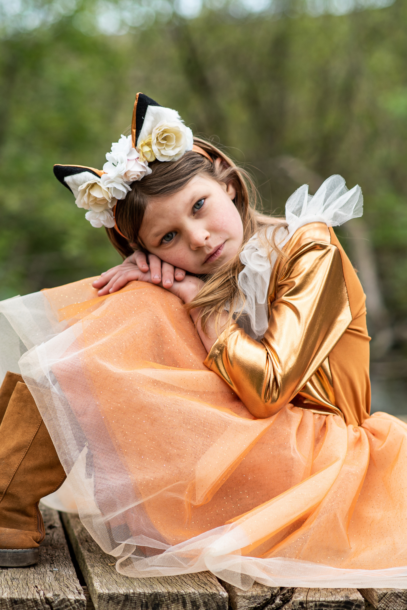 Woodland Fox Dress with Headpiece