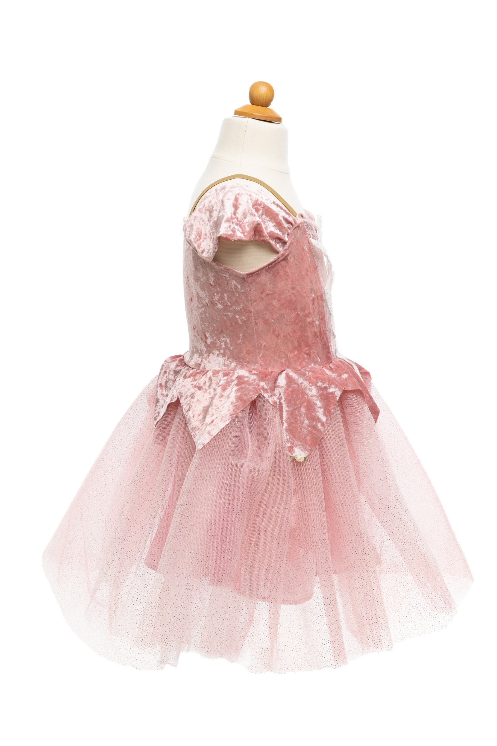 Dusty Rose Holiday Ballerina Dress