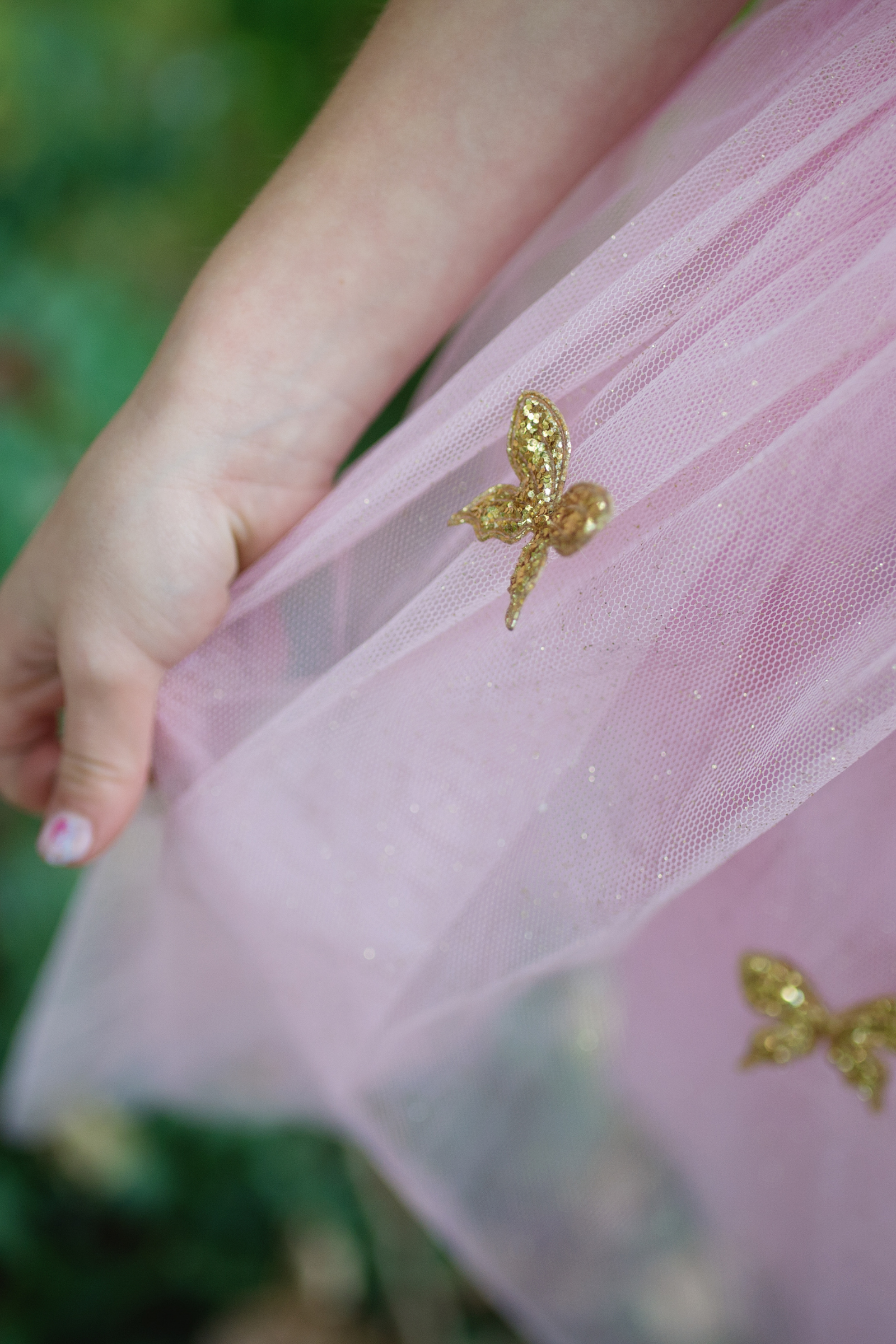 Gold Butterfly Dress with Fairy Wings