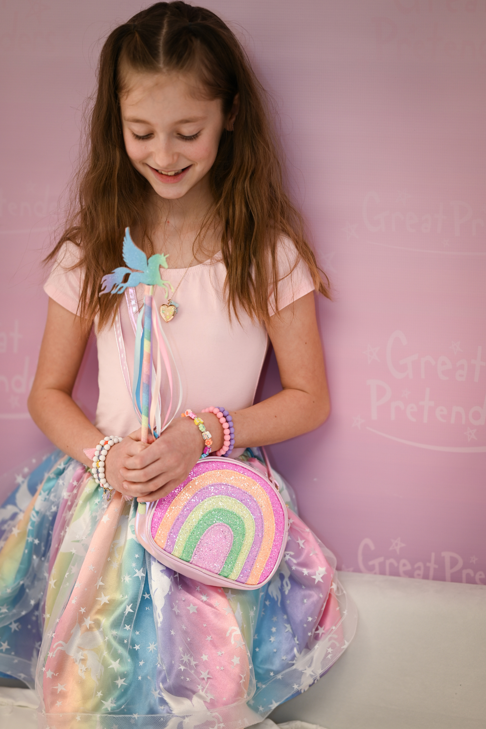 Enchanted Unicorn Skirt & Wand Set