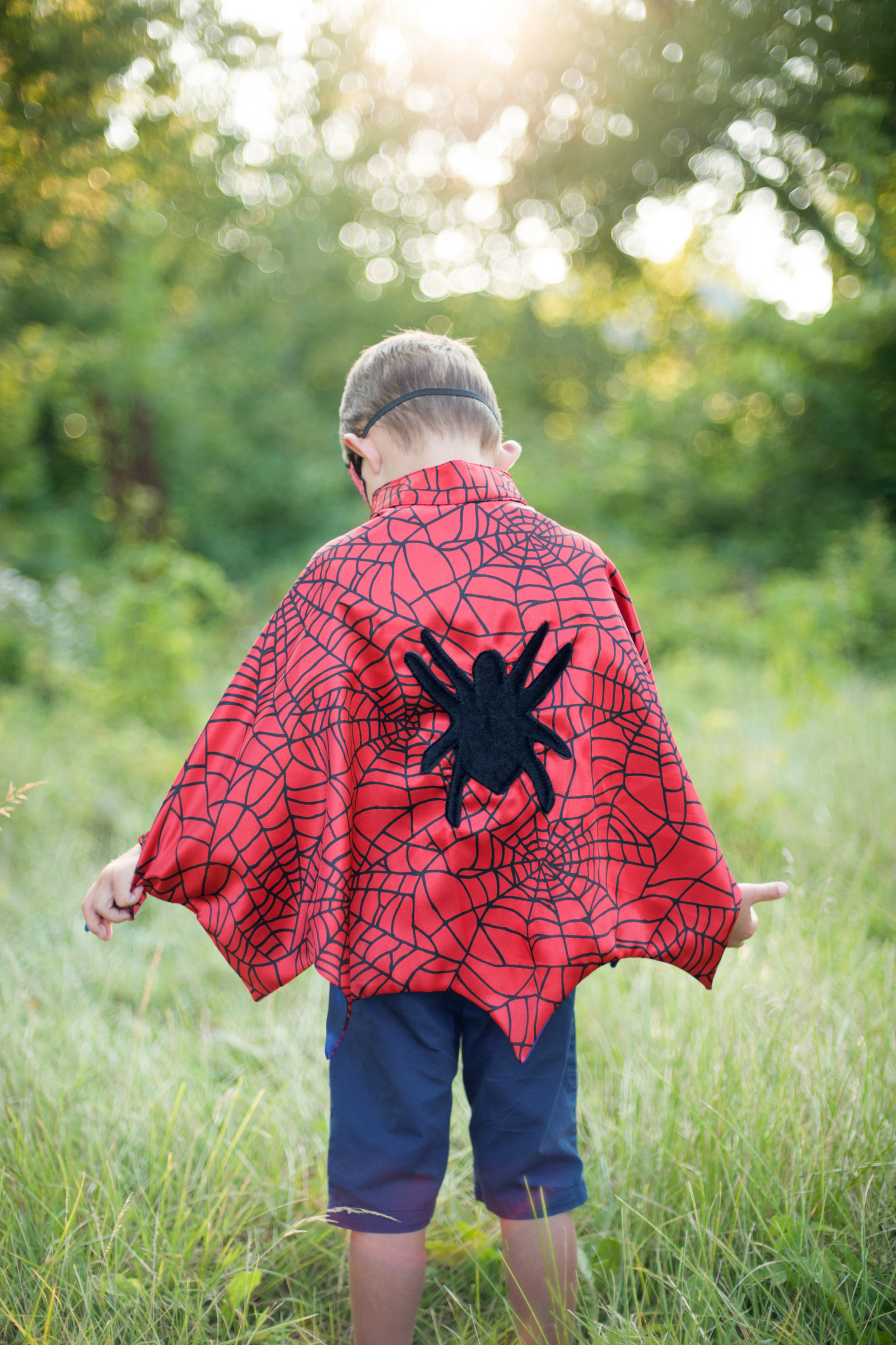 Spider Cape Set with Mask and Cuffs