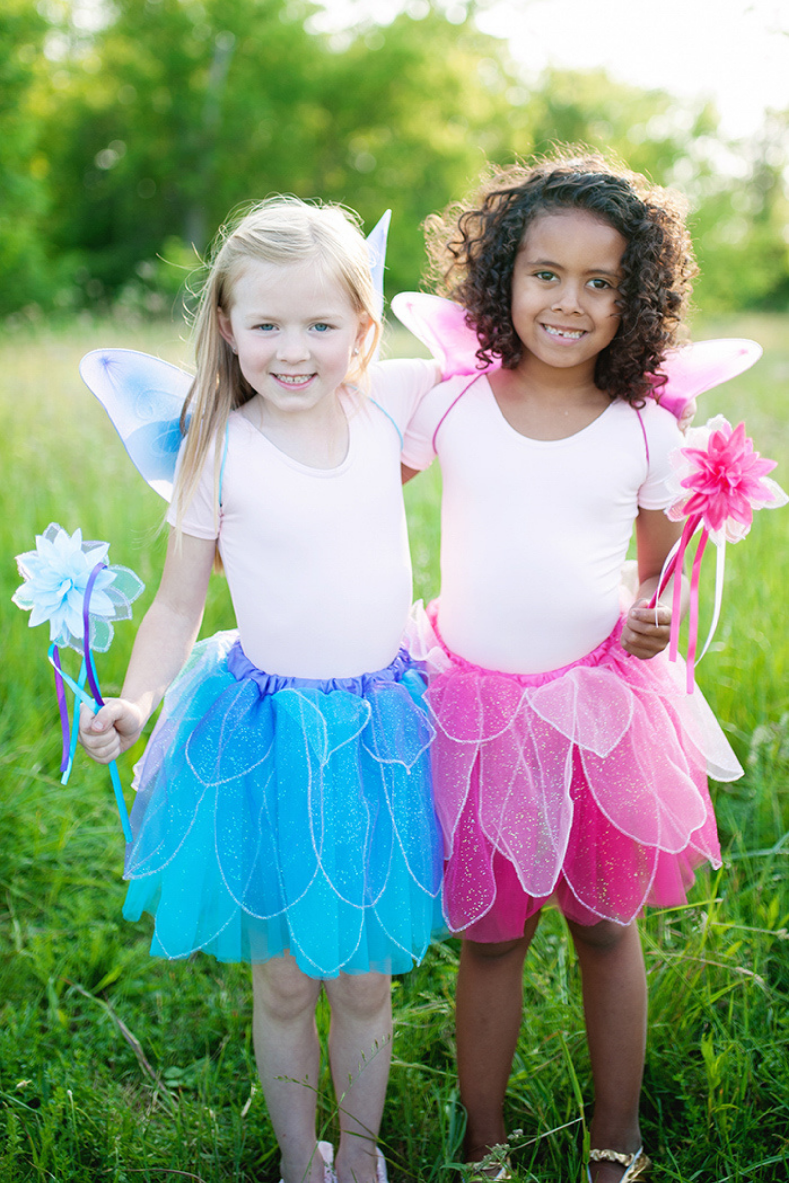 Fancy Flutter Skirt Sets with Wings & Wands