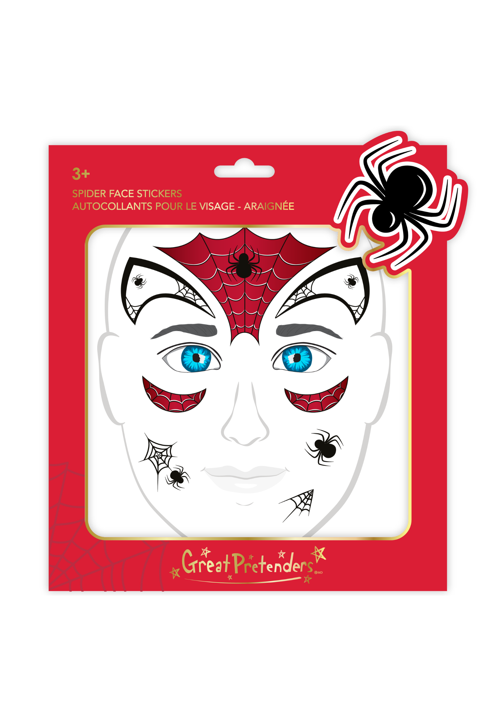 Spider Face Stickers