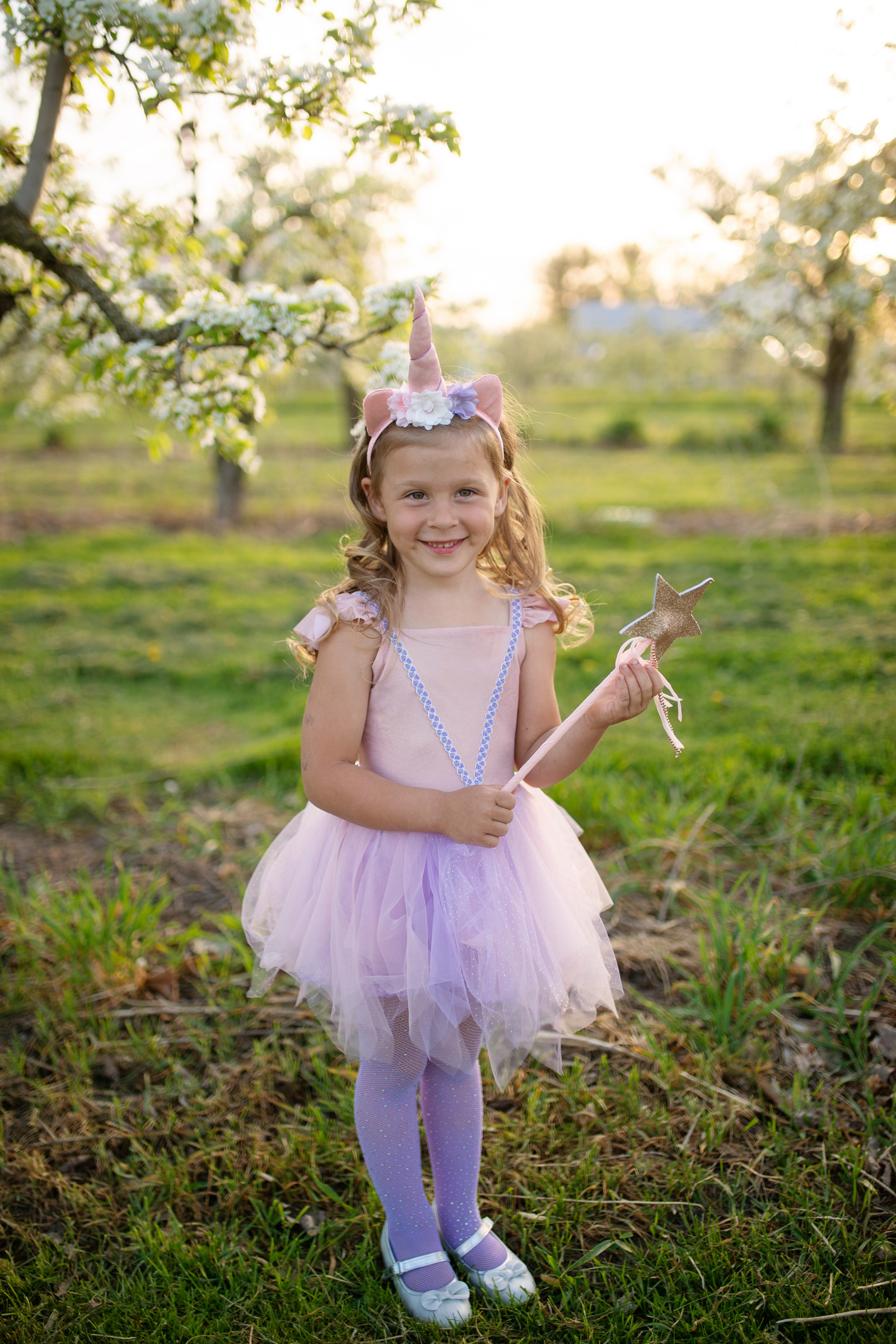 Pink Shimmer Unicorn Dress & Headband