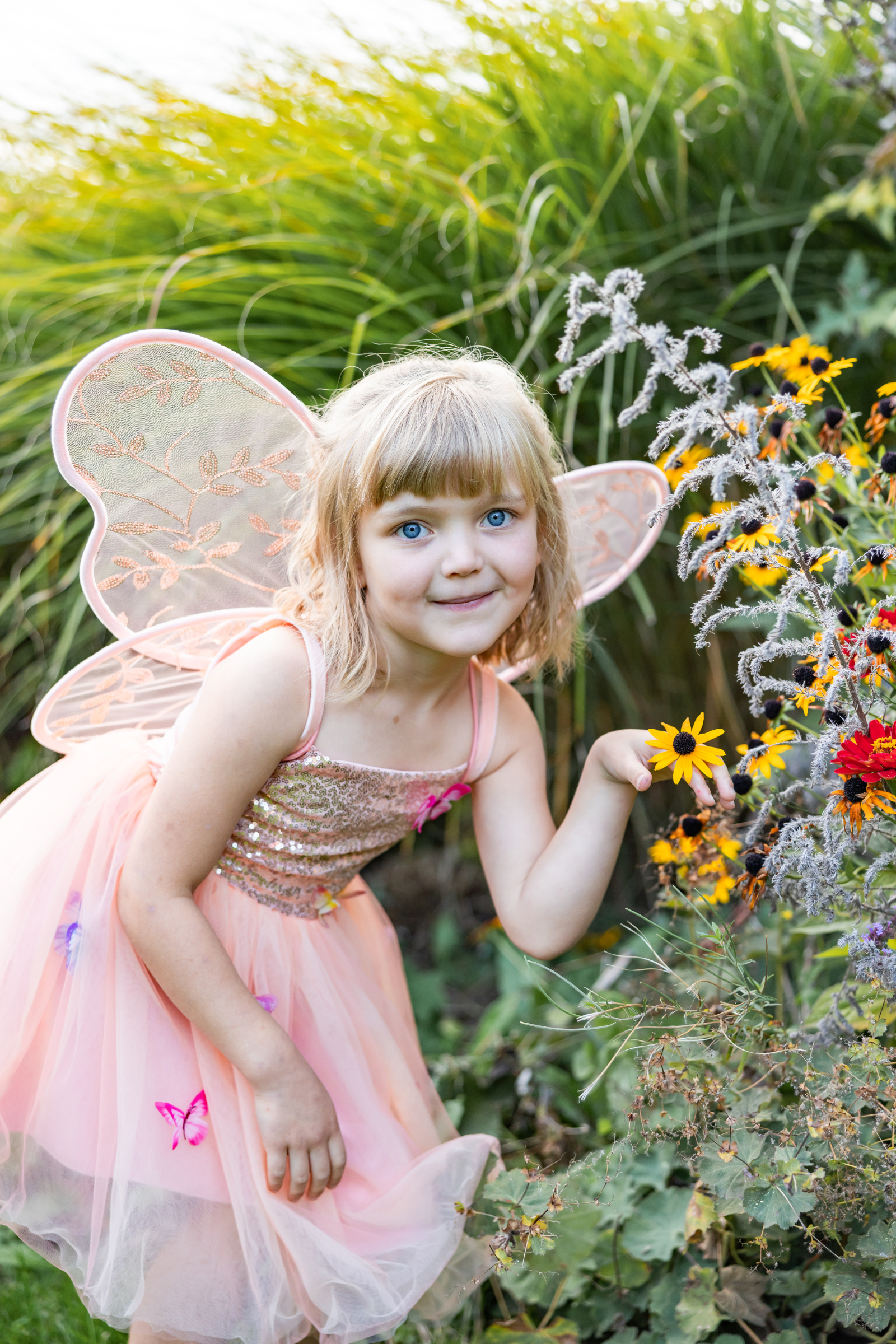 Butterfly Bliss Dress, Peach
