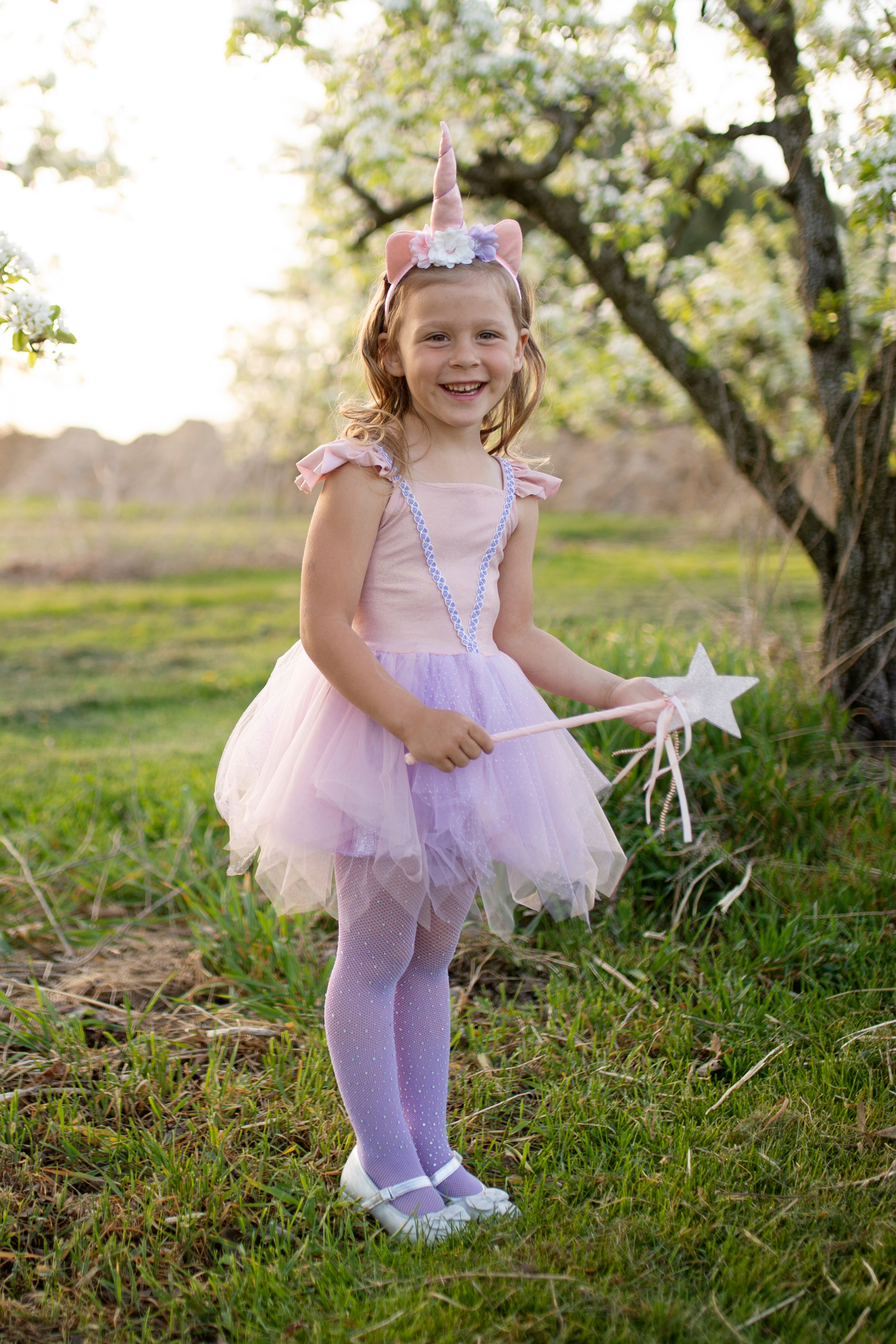 Pink Shimmer Unicorn Dress & Headband