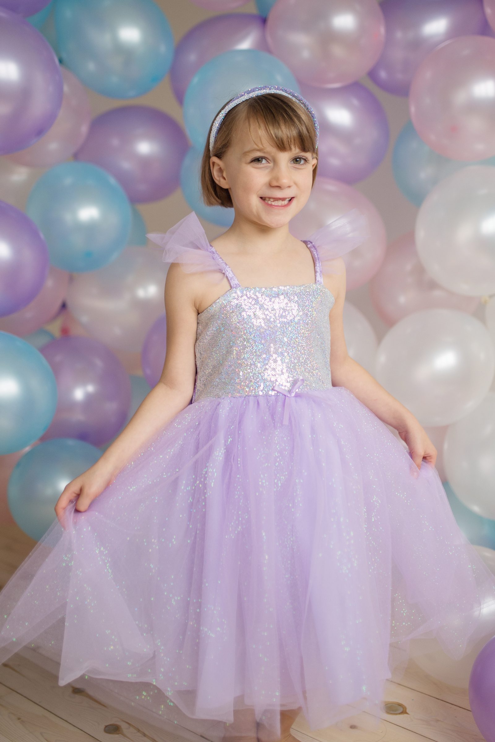 Sequins Princess Dress Lilac