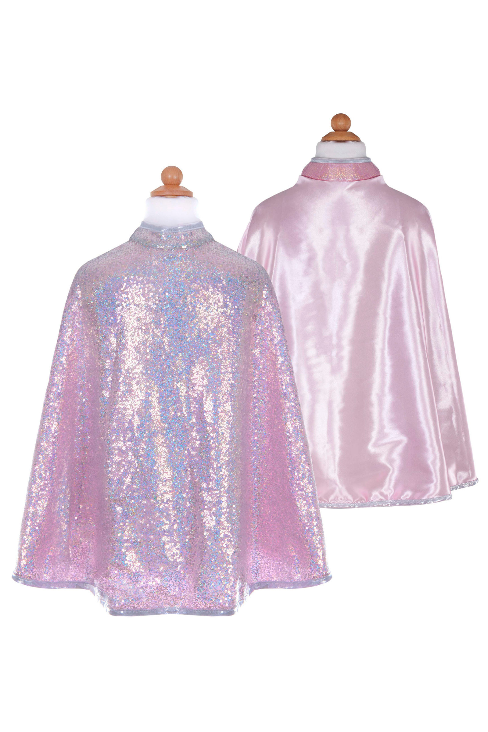 Silver Sequins Reversible Cape