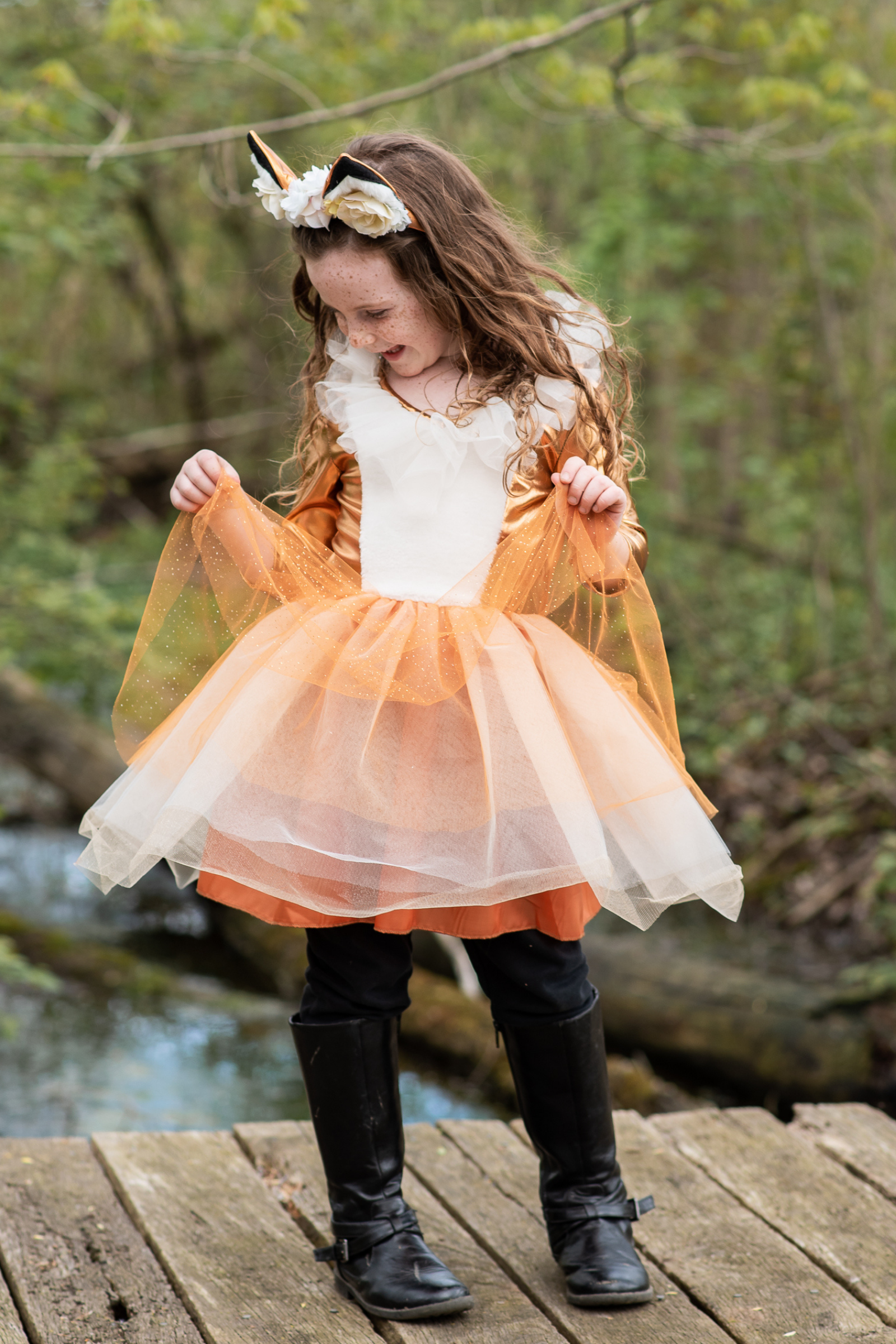 Woodland Fox Dress with Headpiece