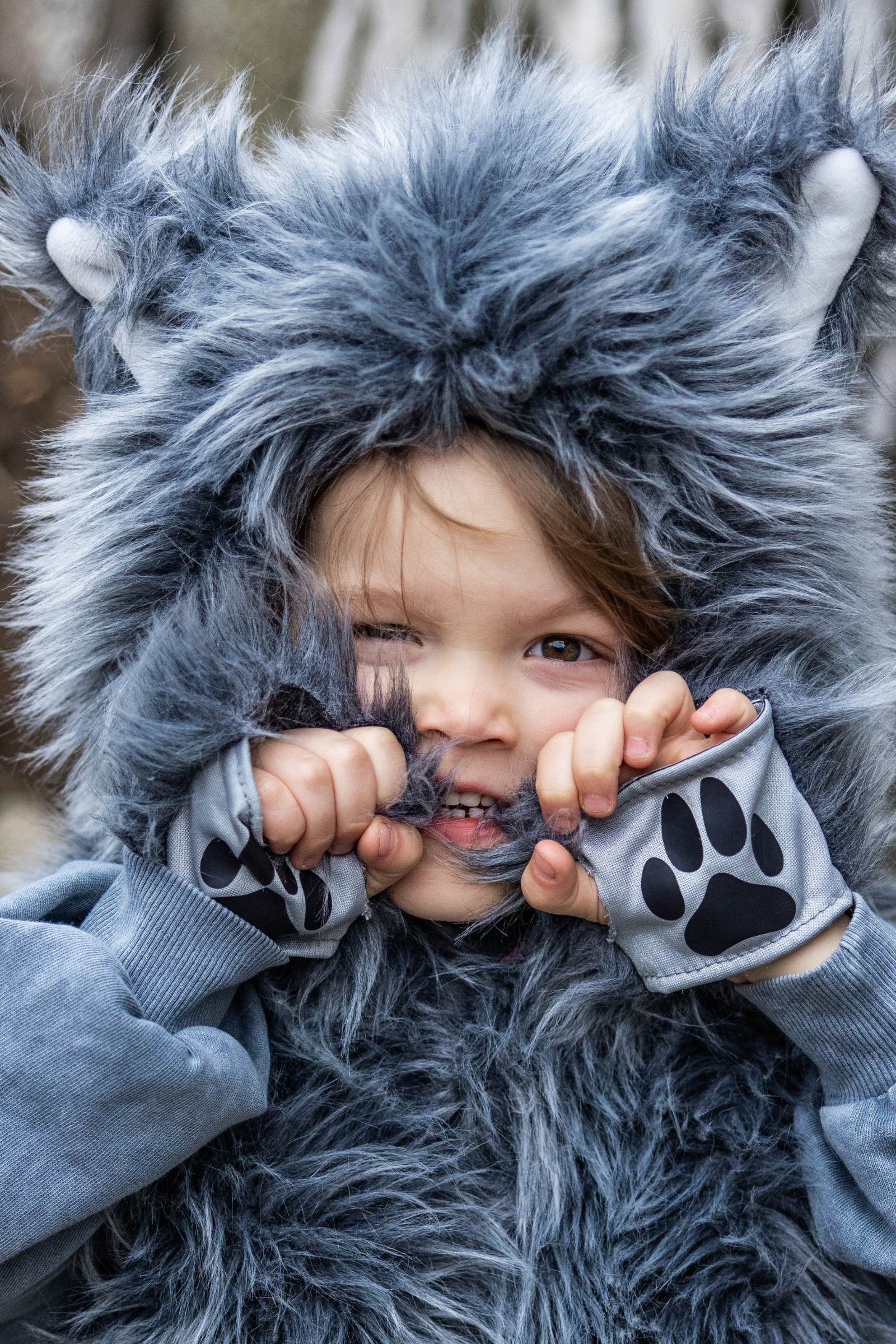 Big Bad Wolf Vest with Gloves