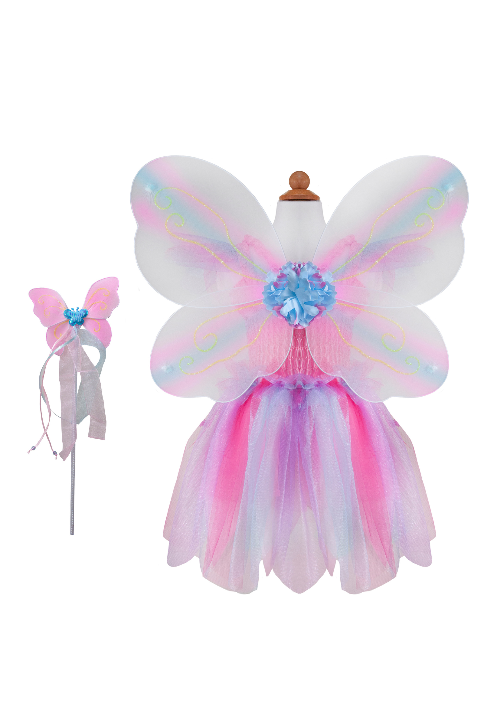 Butterfly Dress with Wings & Wand