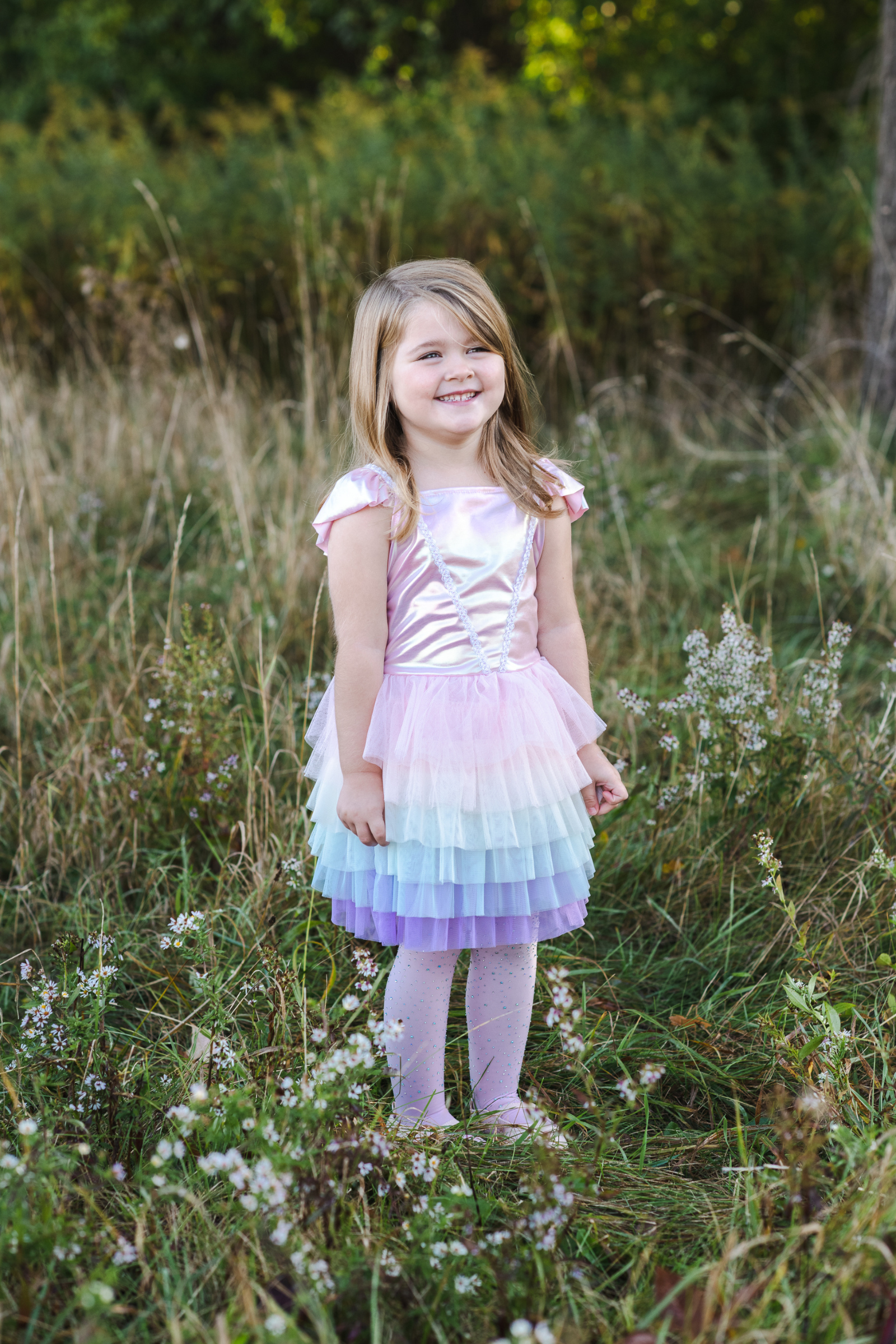 Rainbow Ruffle Tutu Dress