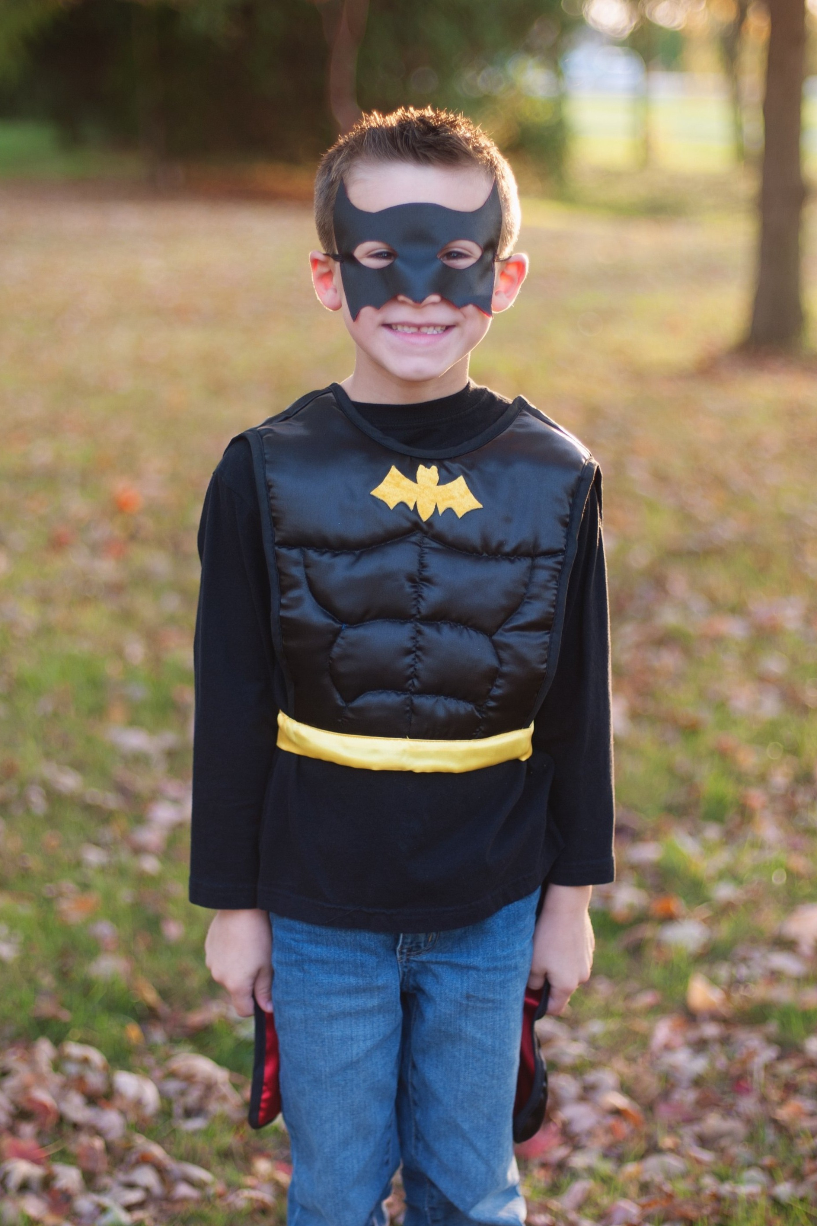 Reversible Superhero Bat Tunic with Cape & Mask