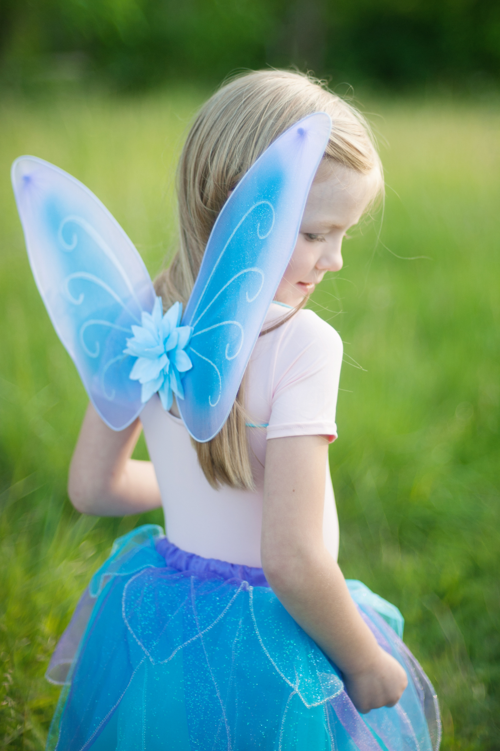 Fancy Flutter Skirt Sets with Wings & Wands