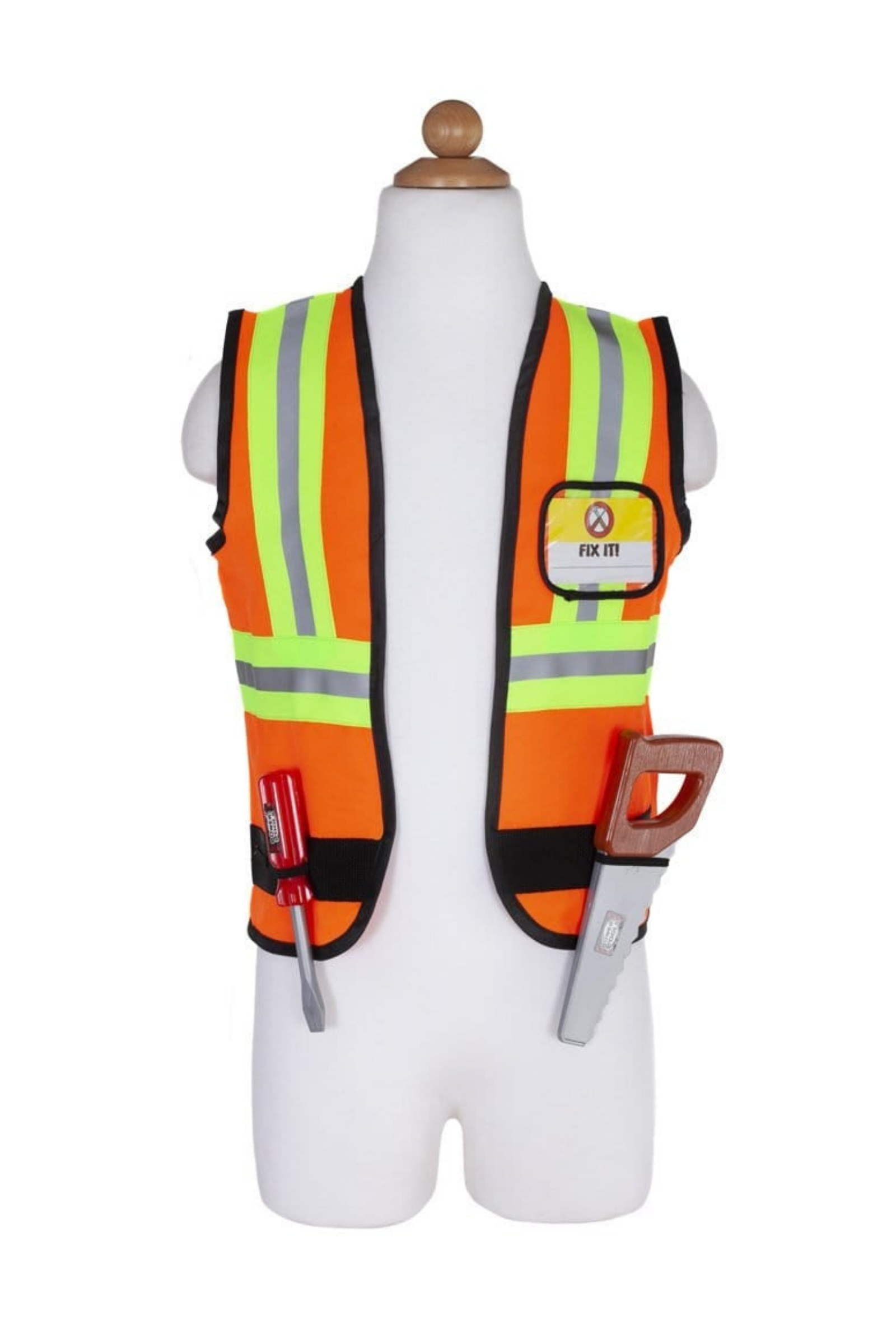 Construction Worker with Accessories in Garment Bag