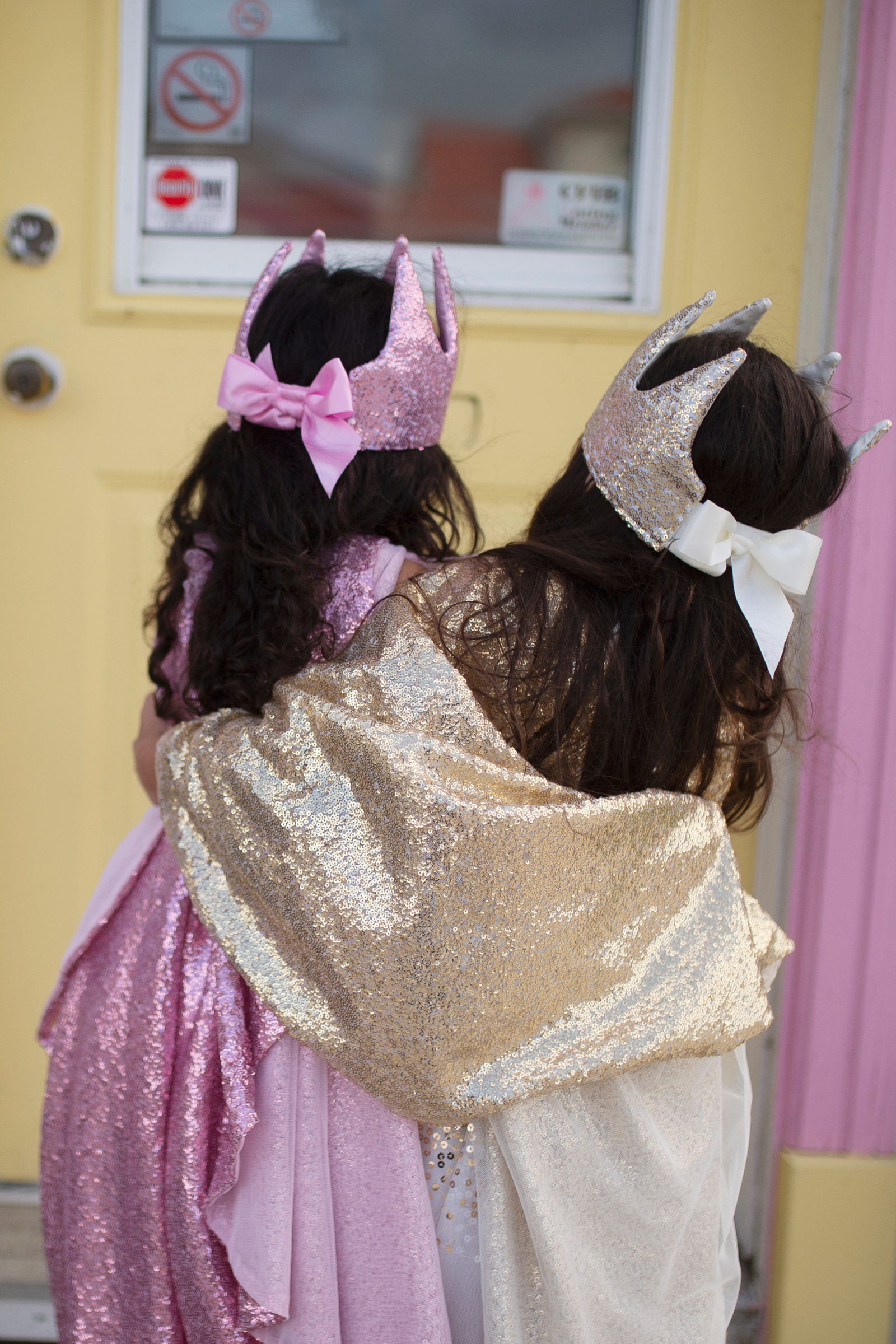 Precious Pink Sequins Crown