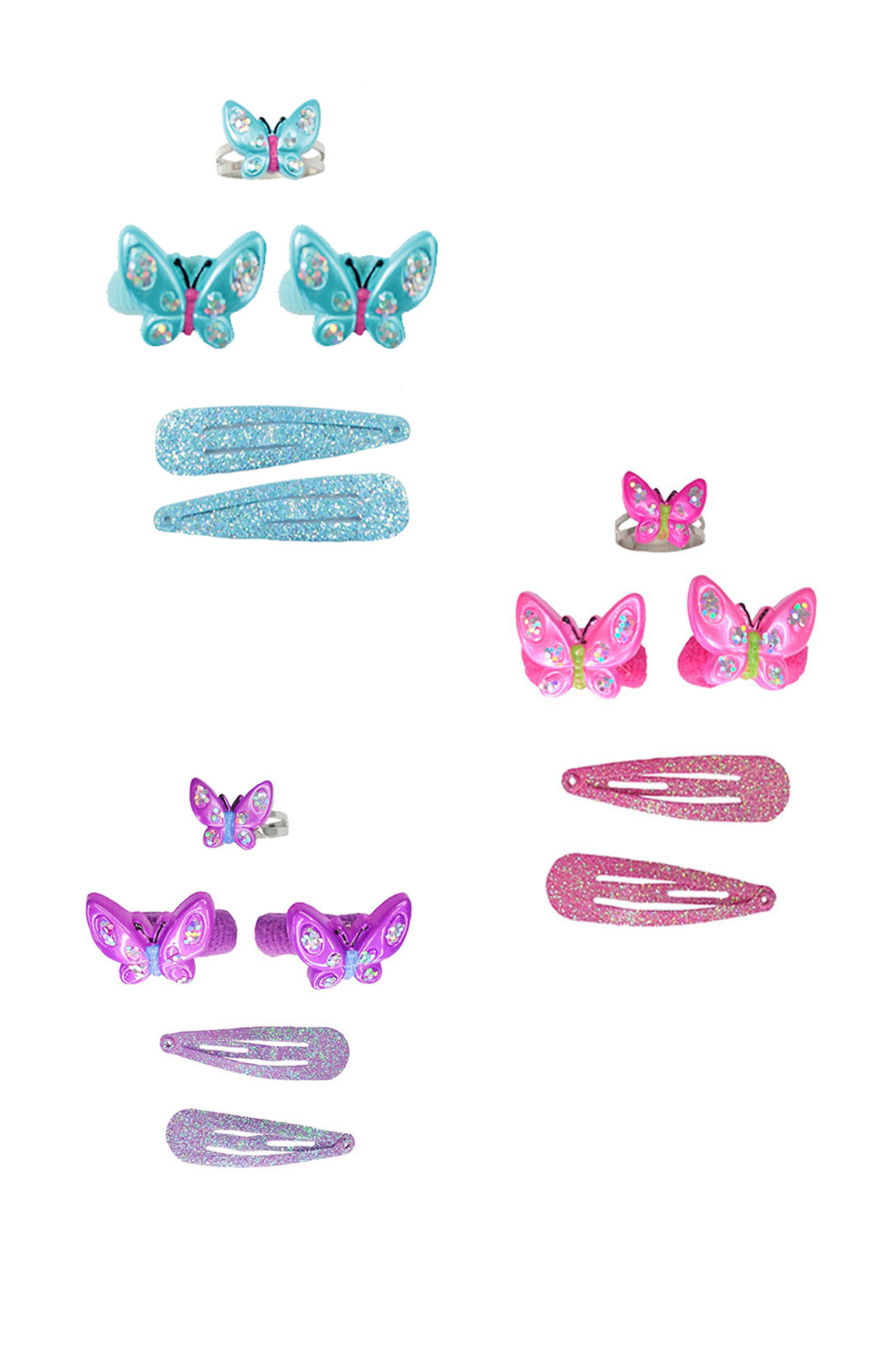 Wing and Wiggle Ring and Hair Set 5pc Set