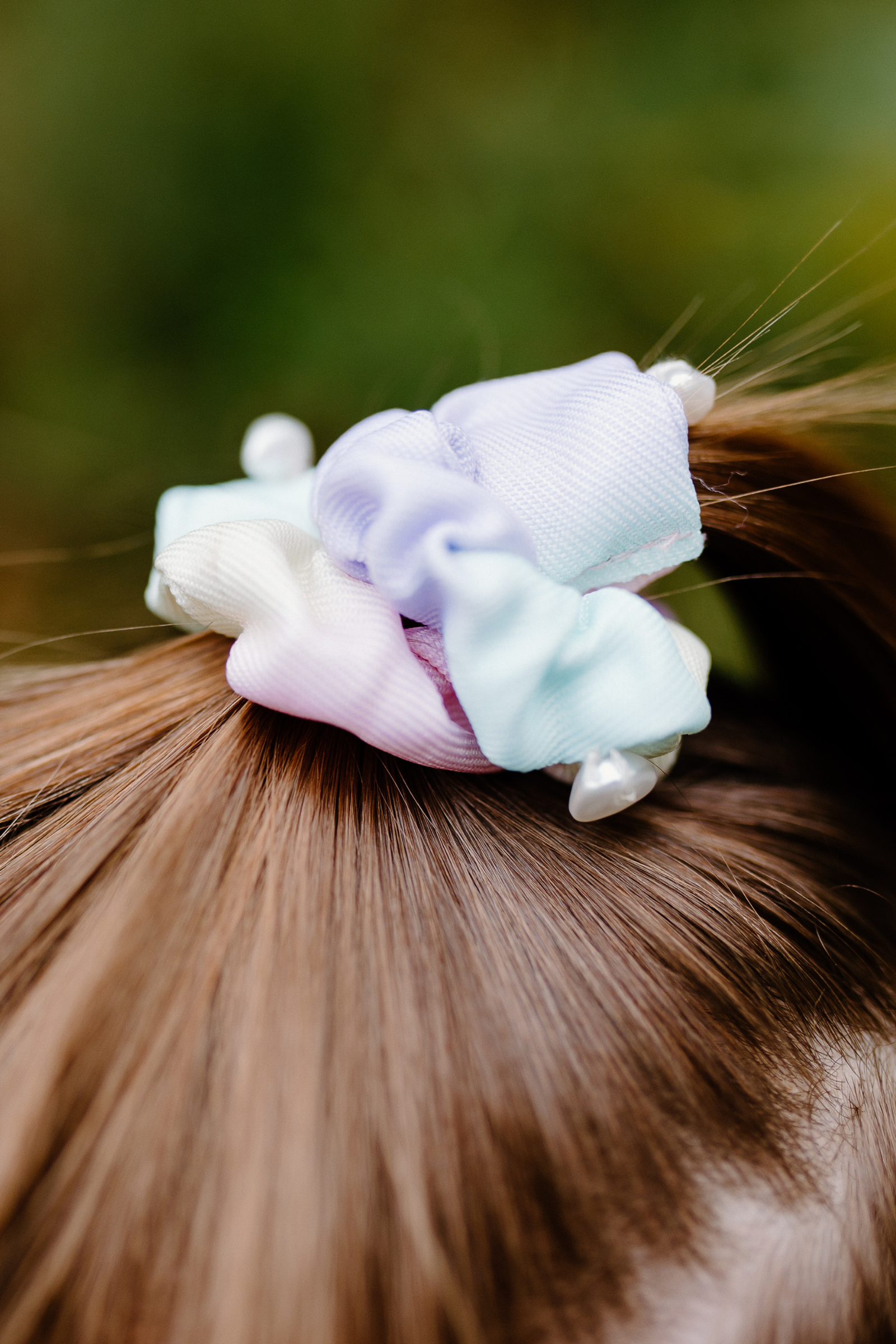 Pastel Rainbow Scrunchie