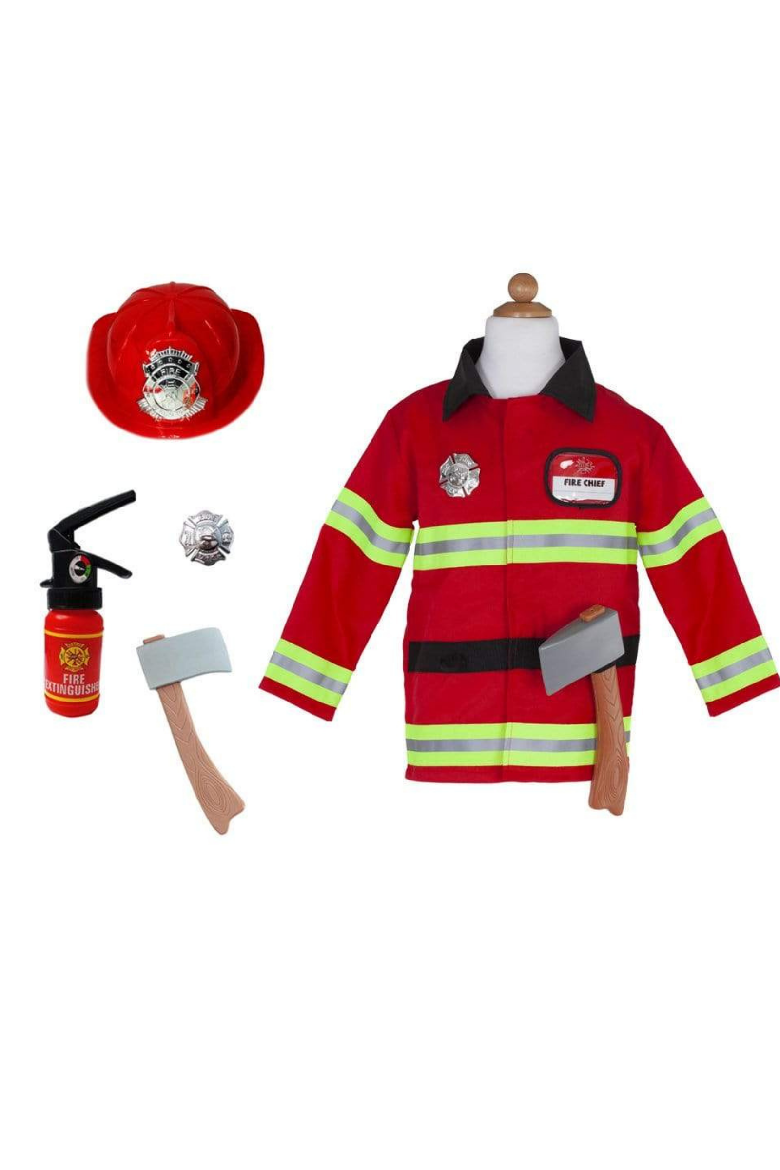 Firefighter with Accessories in Garment Bag