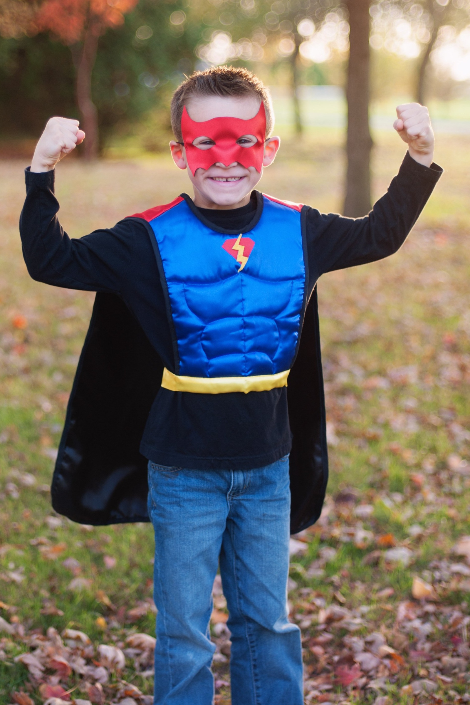 Reversible Superhero Bat Tunic with Cape & Mask