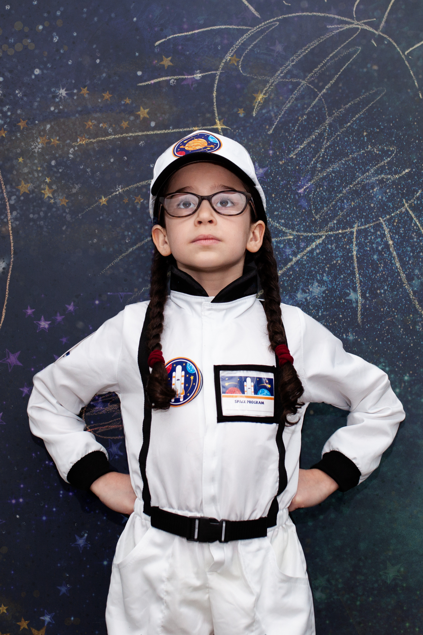 Astronaut Set with Jumpsuit, Hat & ID Badge