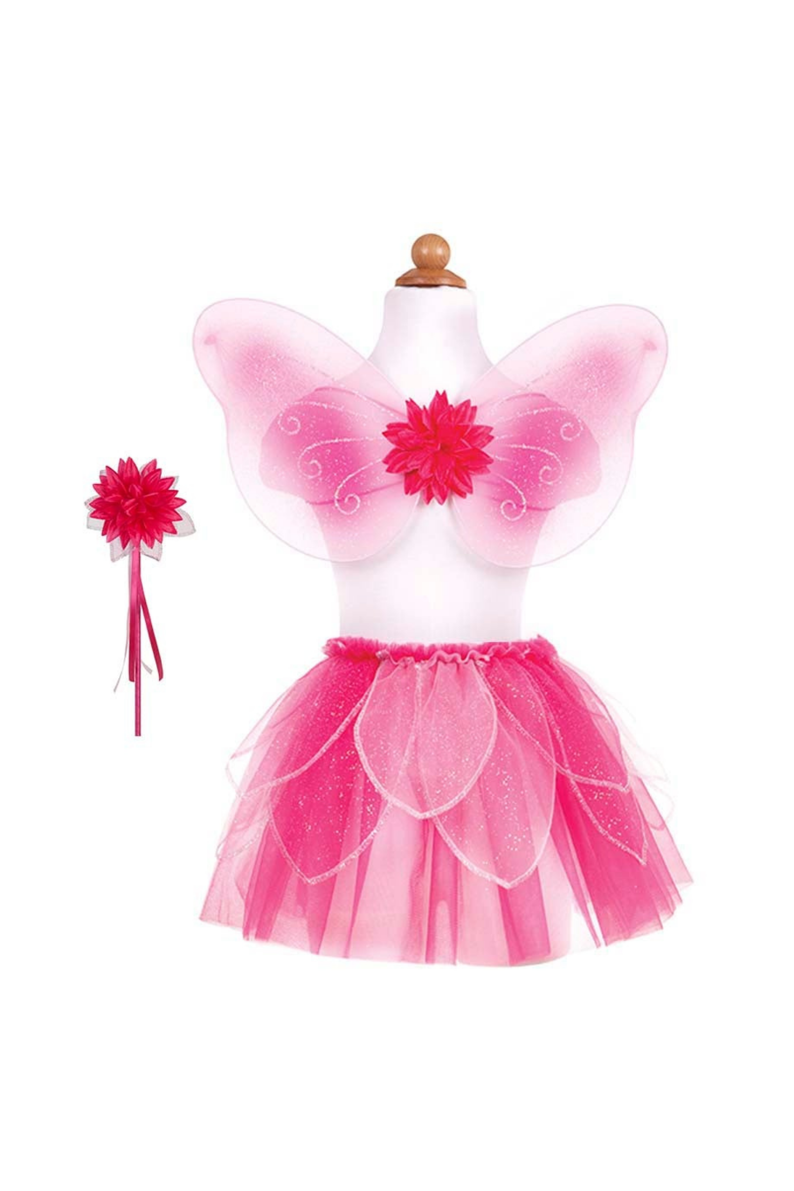 Fancy Flutter Skirt Sets with Wings & Wands