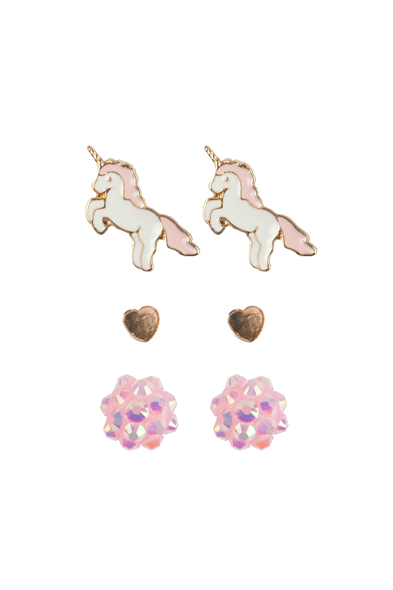 Boutique Unicorn Studded Earrings (3 Sets)