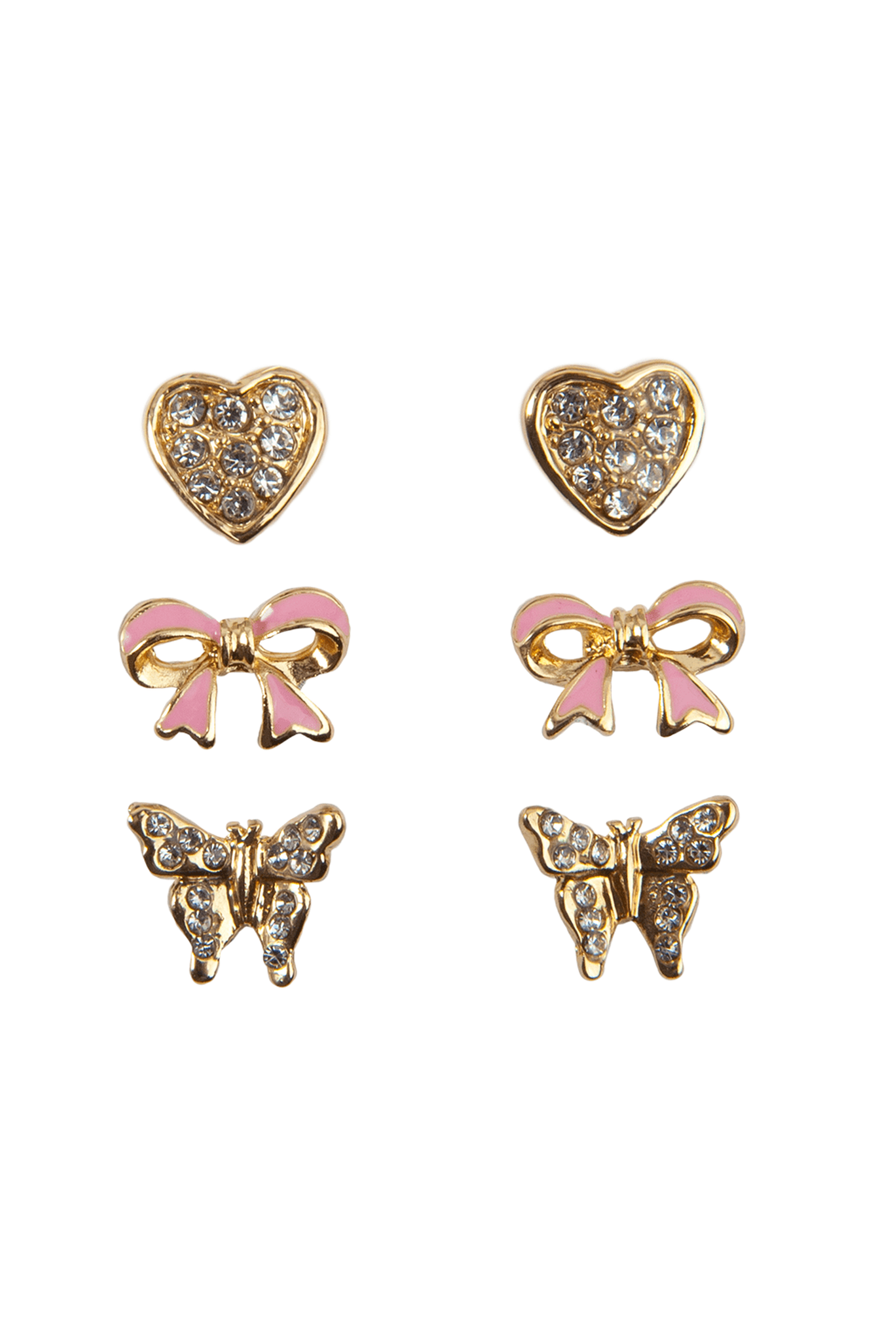 Boutique Dazzle Studded Earrings (3 Sets)