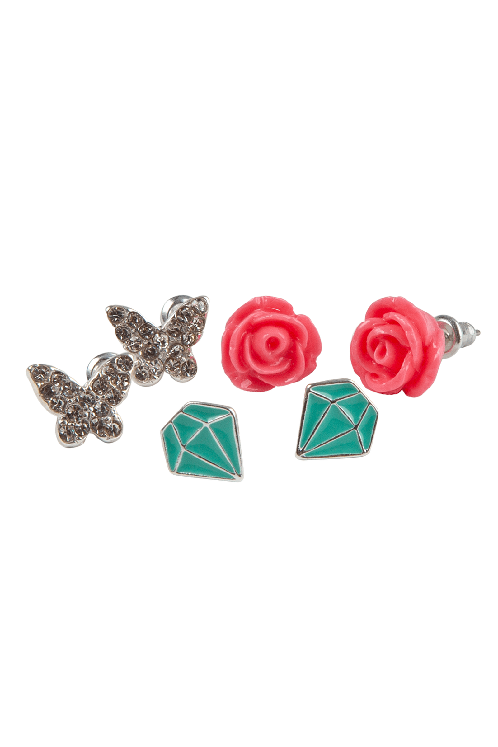 Boutique Rose Studded Earrings