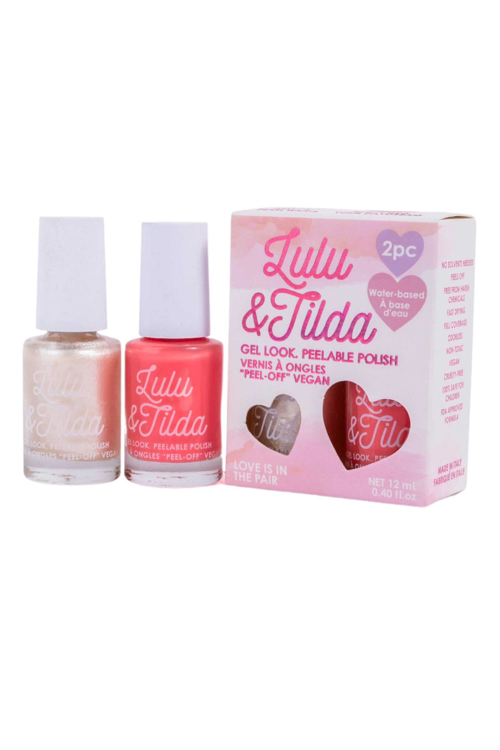 Love Is In The Pair Peelable Nail Polish Set