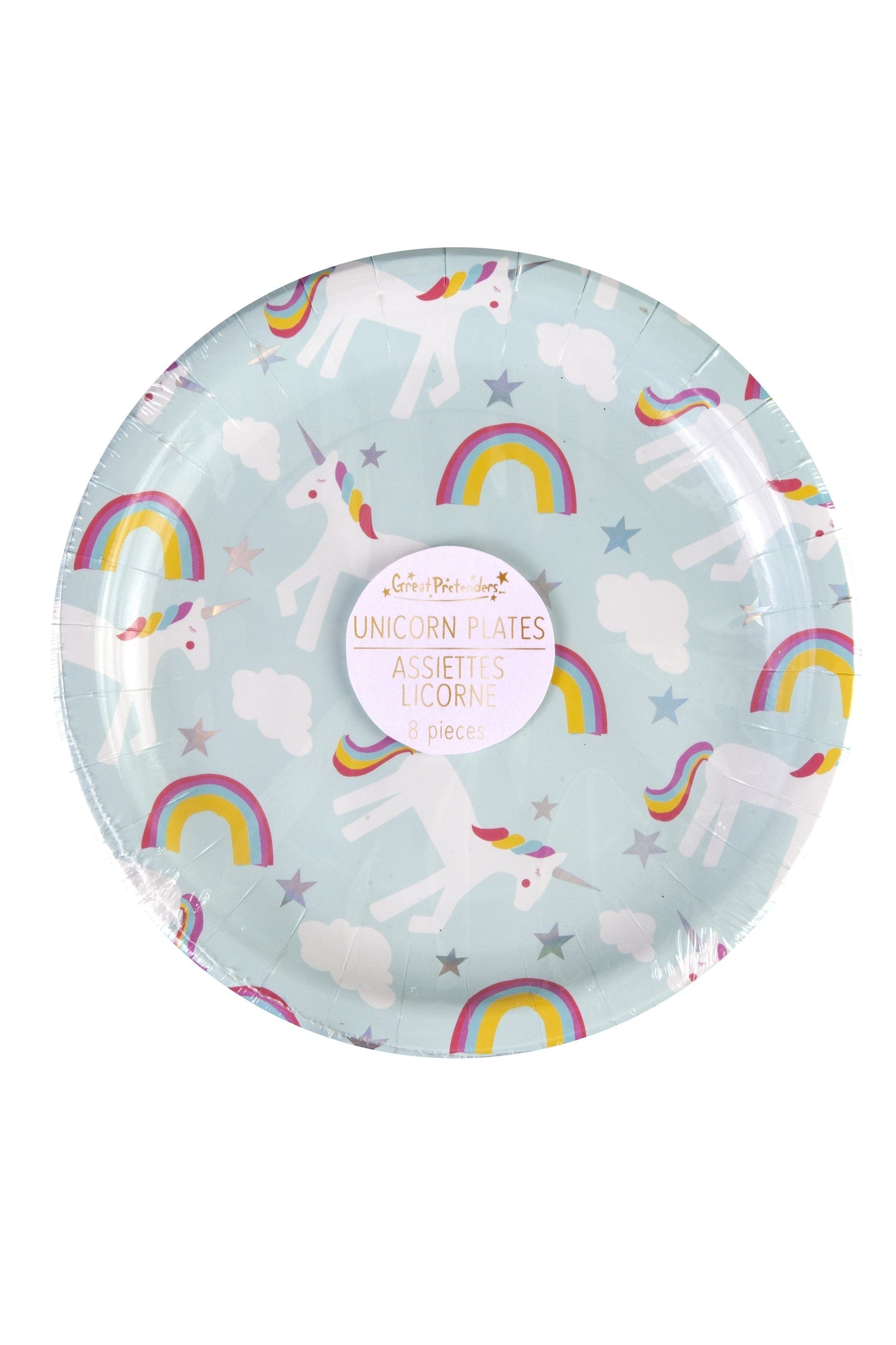 Plates - Party - Unicorn SMALL - 18cm (8 pcs)