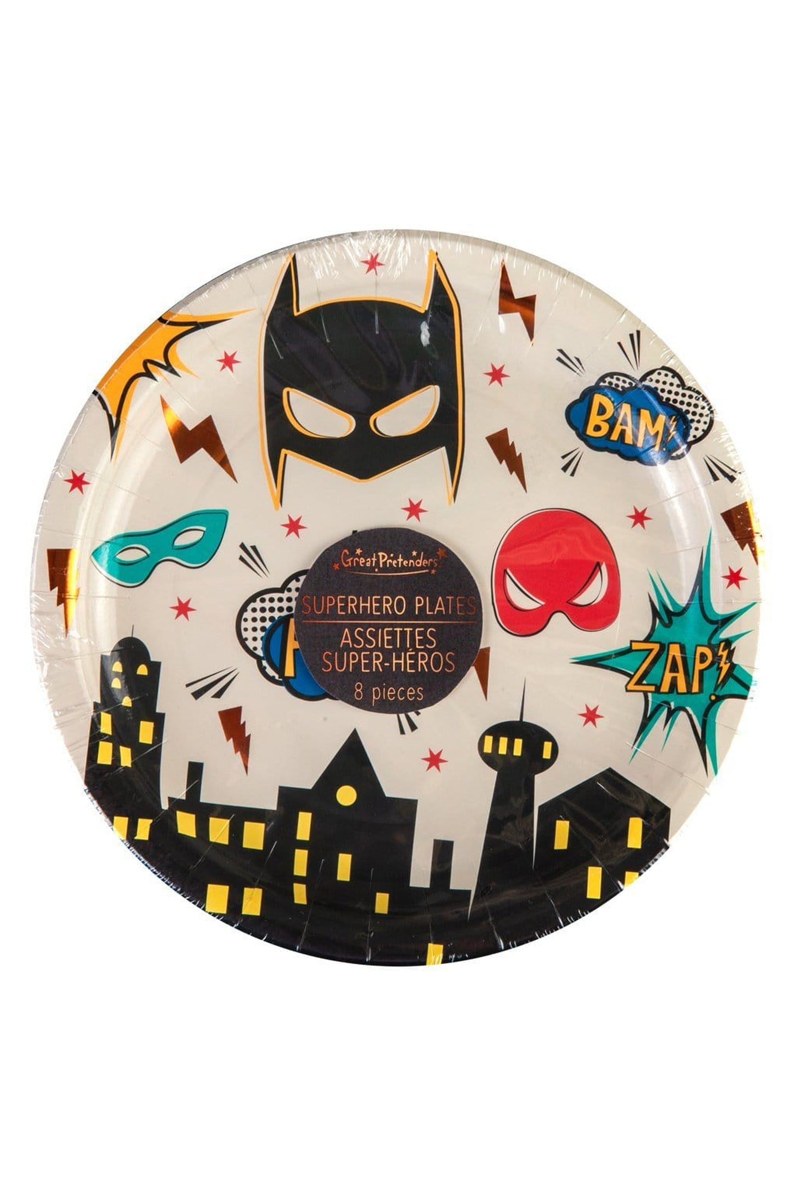 Plates - Party - Superhero SMALL - 18cm (8 pcs)