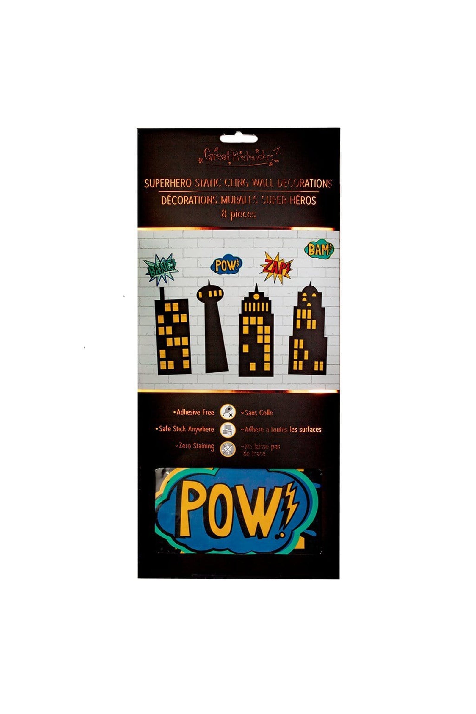 Superhero Static Cling Decorations