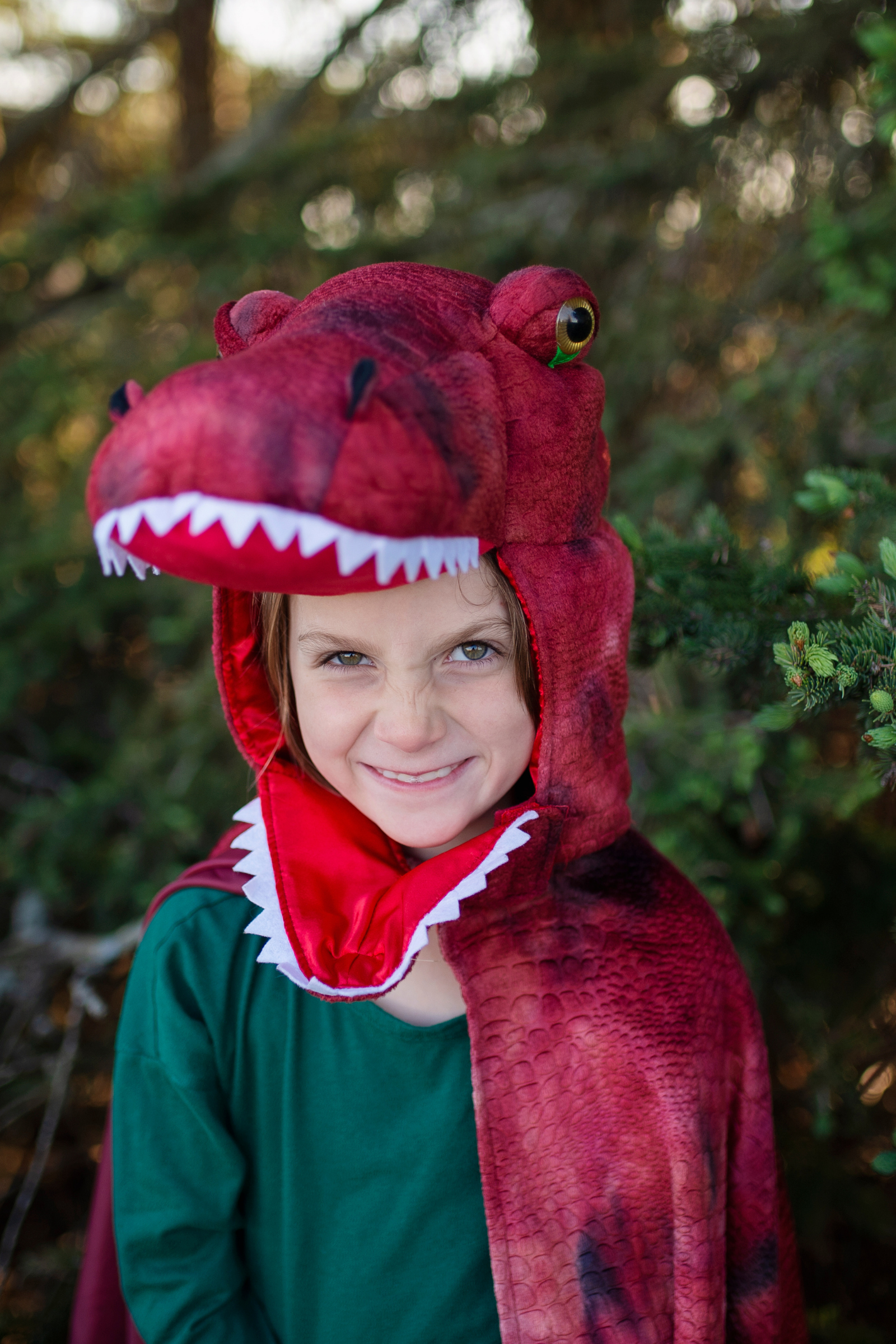 Red & Black Grandasaurus T-Rex Cape with Claws