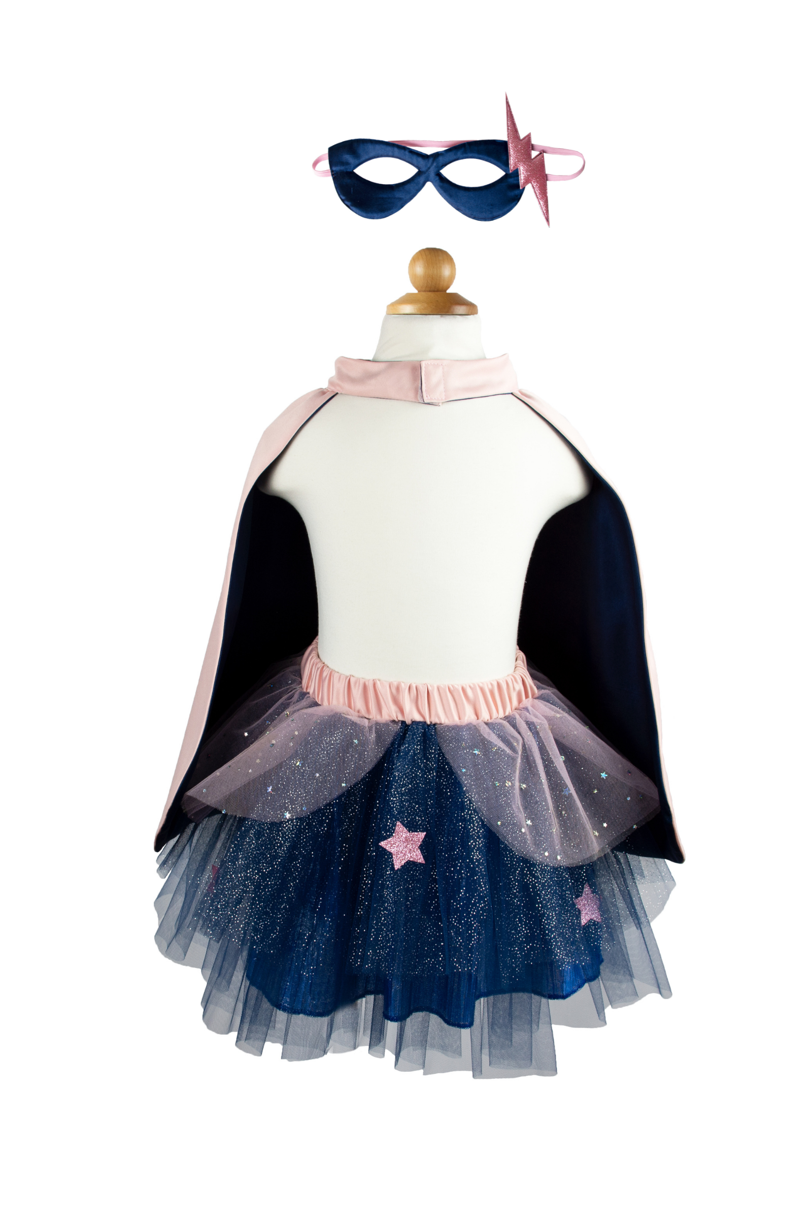 Super-duper Tutu/Cape/Mask, Pink & Navy