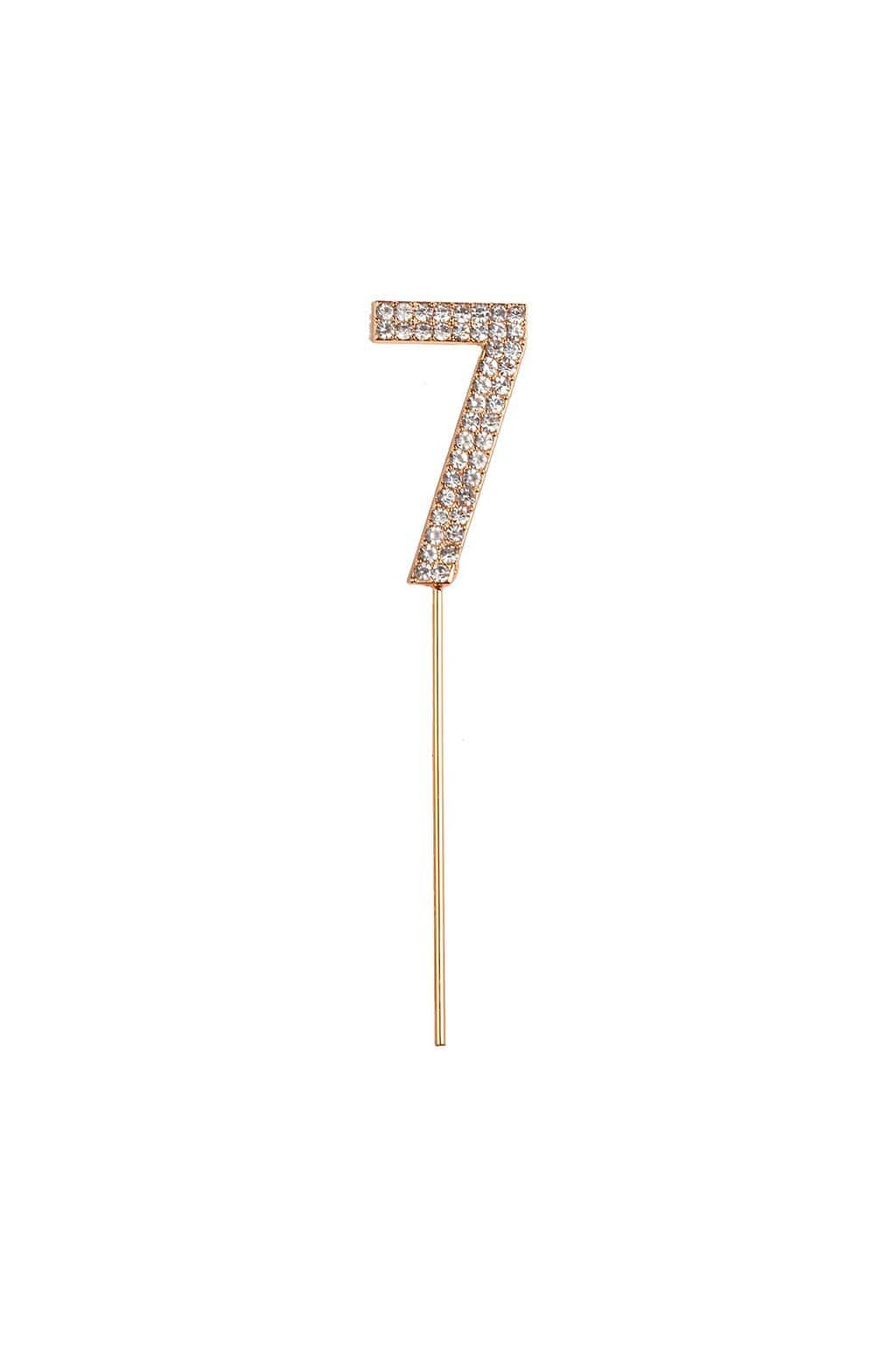 Rhinestone Cake Topper Numbers - Party