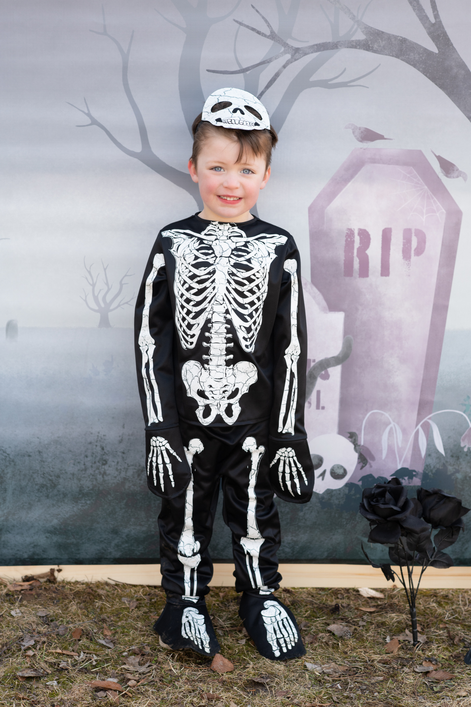 Glow In The Dark Skeleton, Shirt, Pants and Mask