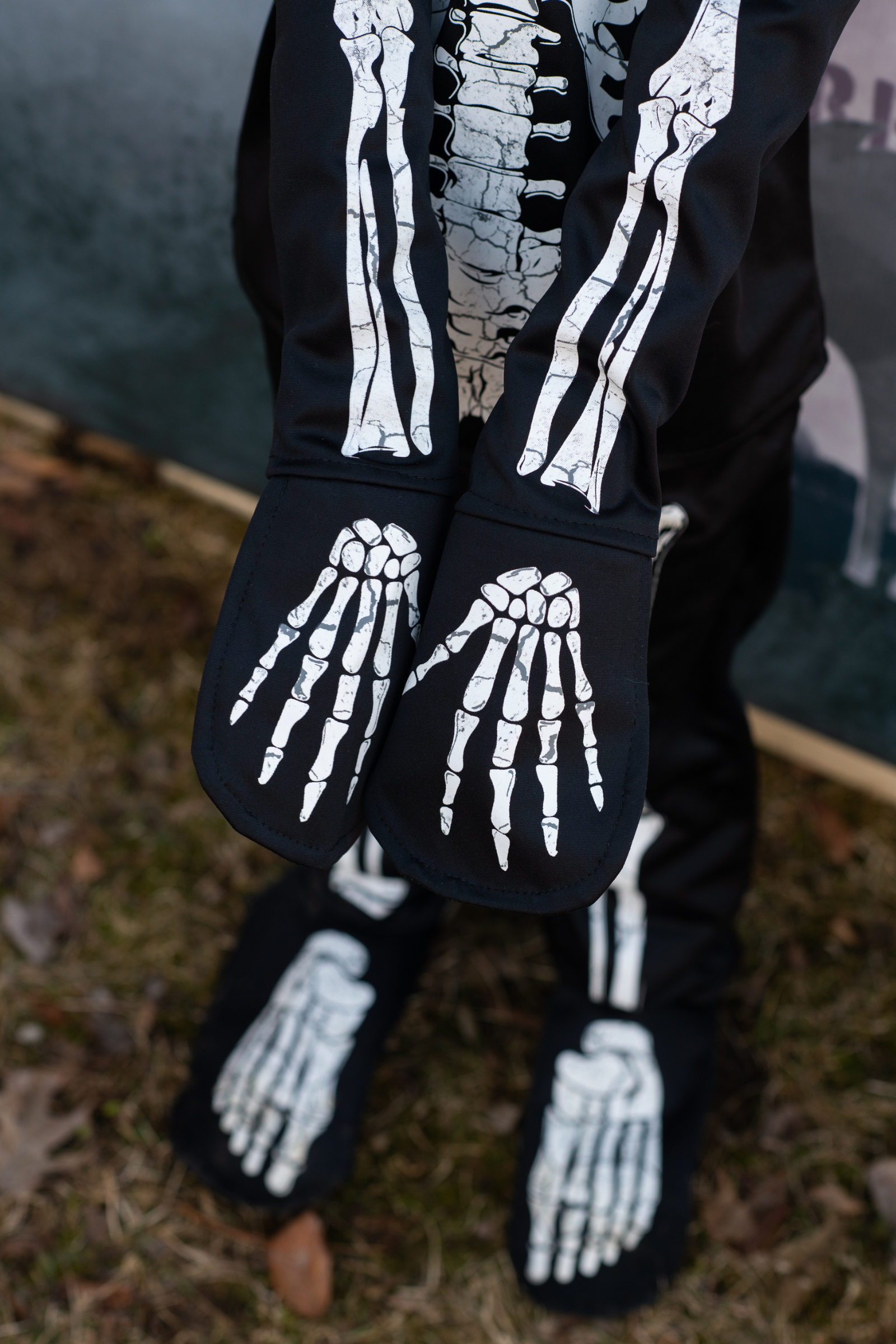 Glow In The Dark Skeleton, Shirt, Pants and Mask