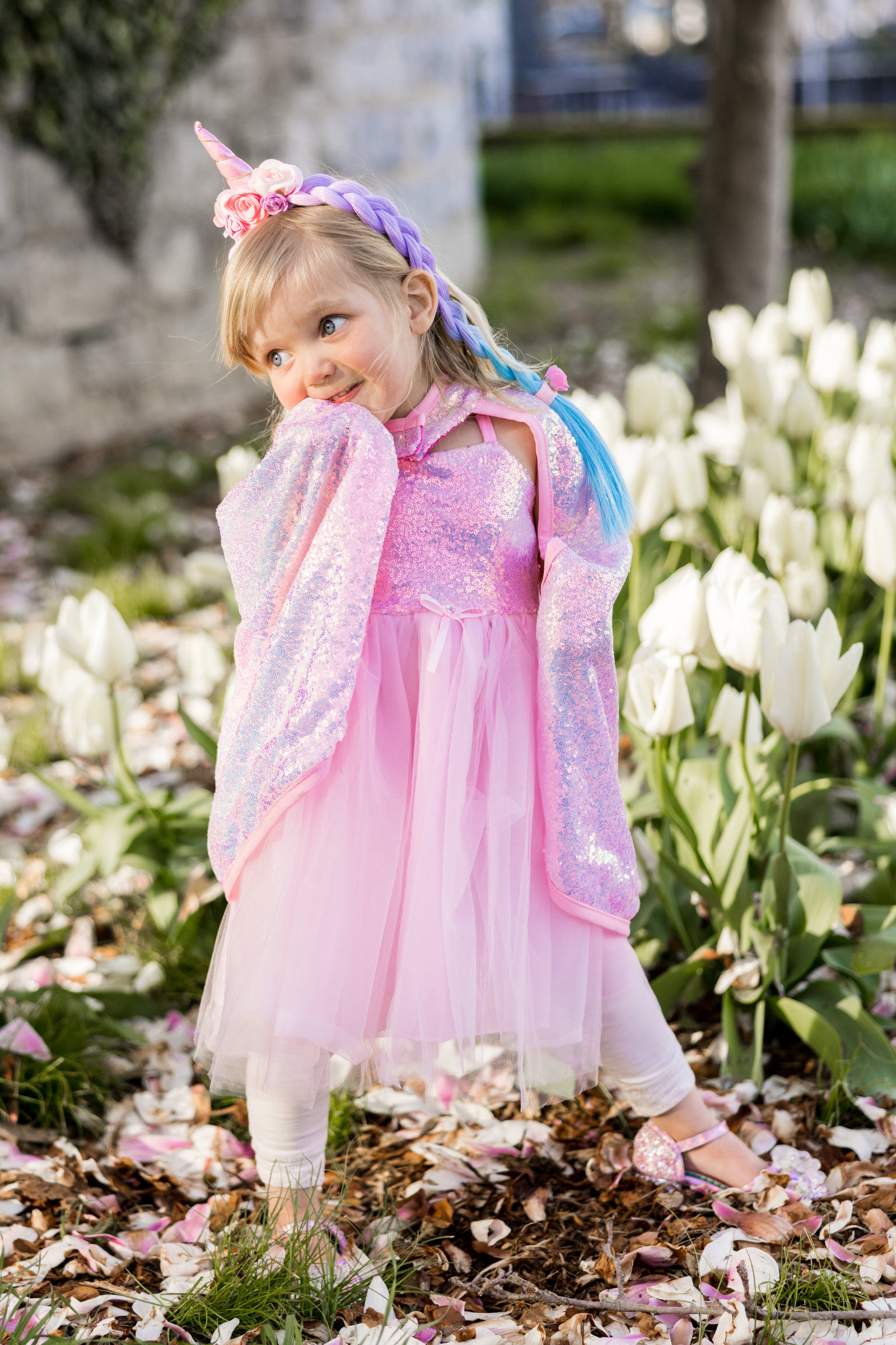 Pink Sequins Cape