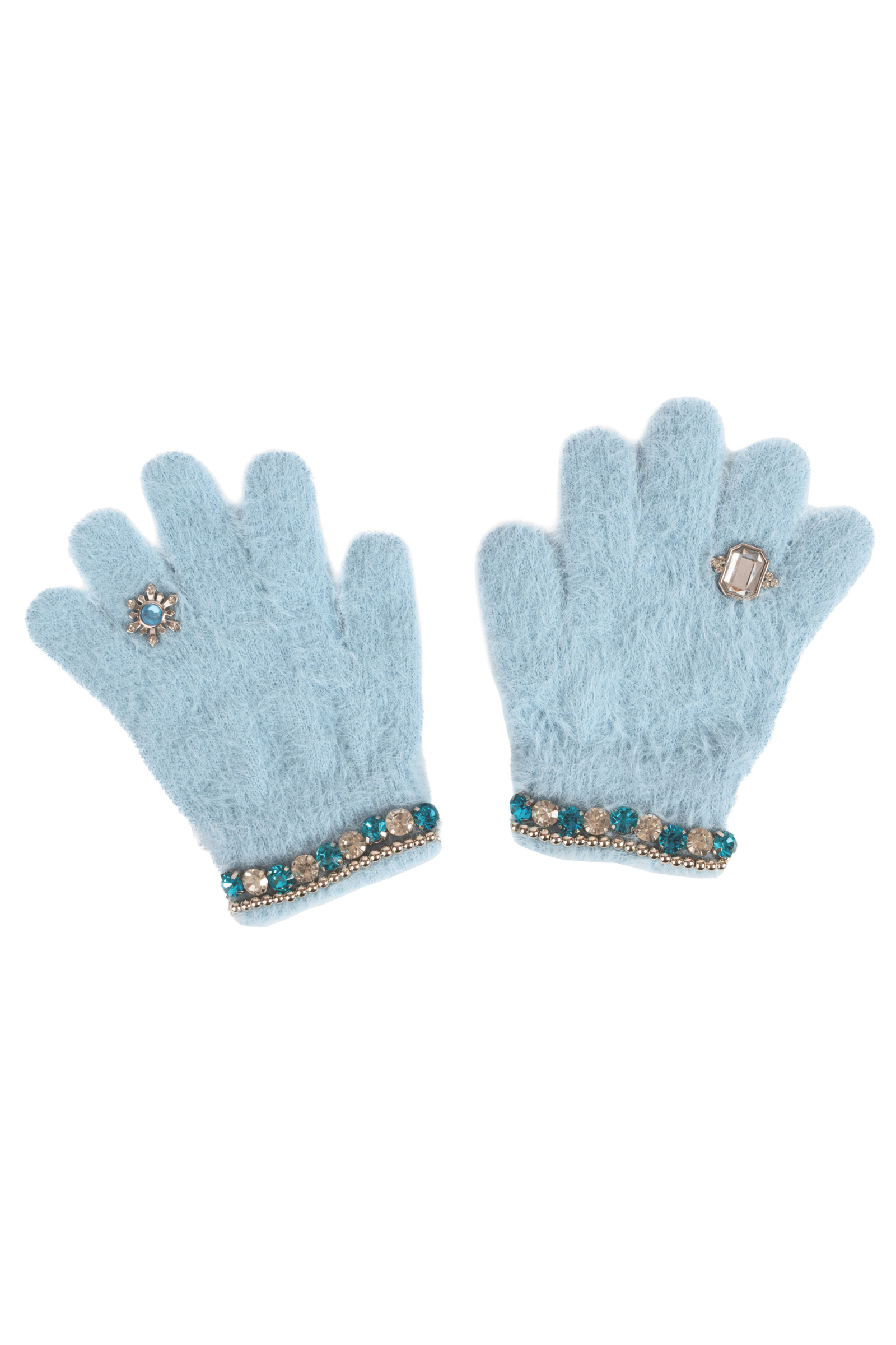 Boujee Bijou Gloves, Light Blue (1 pair)