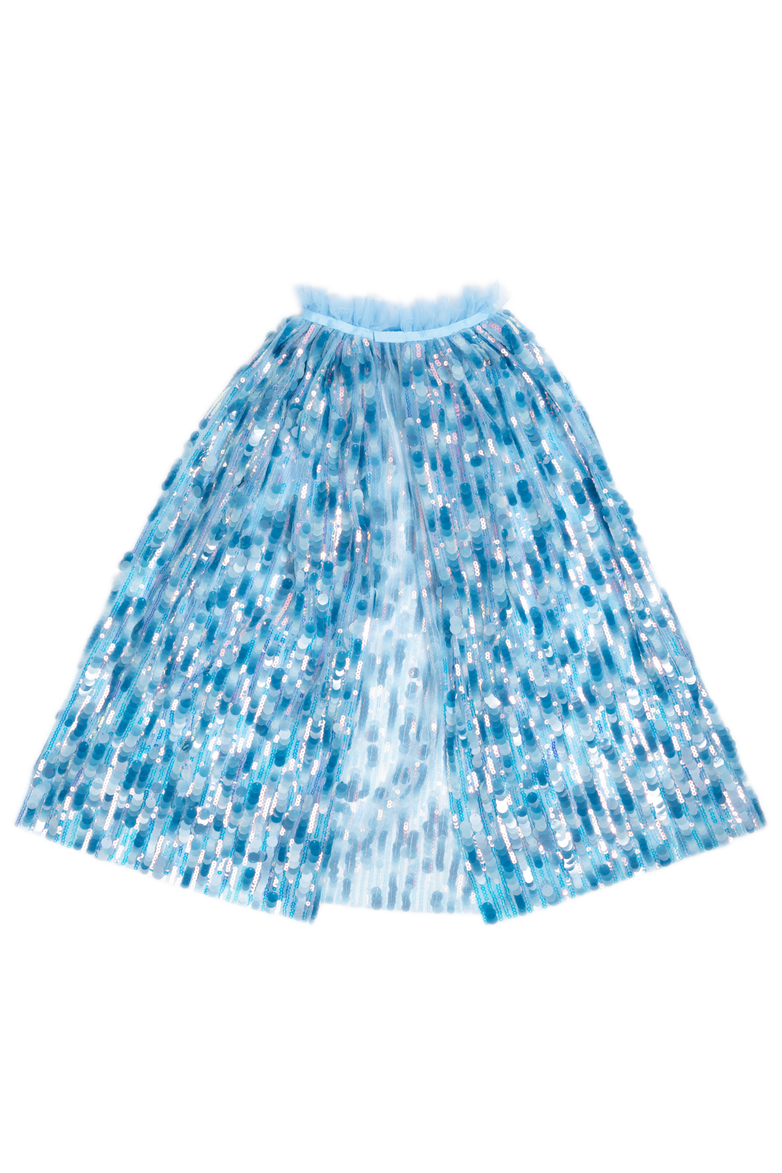 Superstar Pailletten-Cape, Blau
