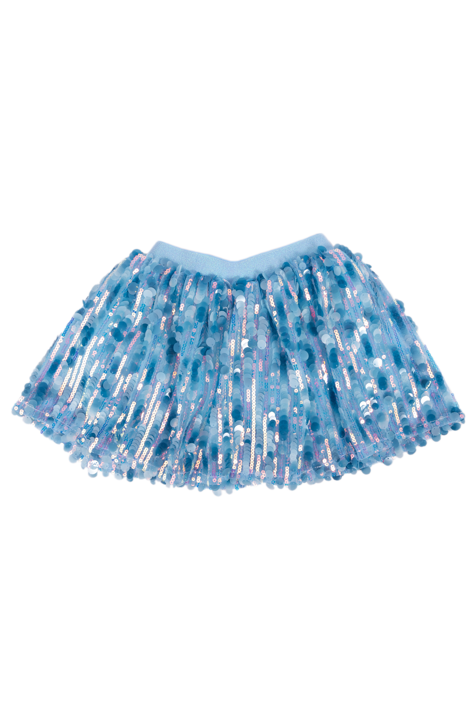 Superstar Paillettenrock, Blau