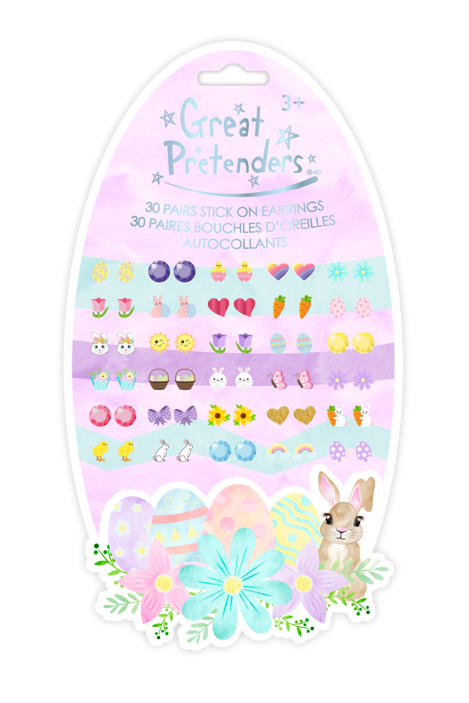 Easter Bunny Sticker Earrings