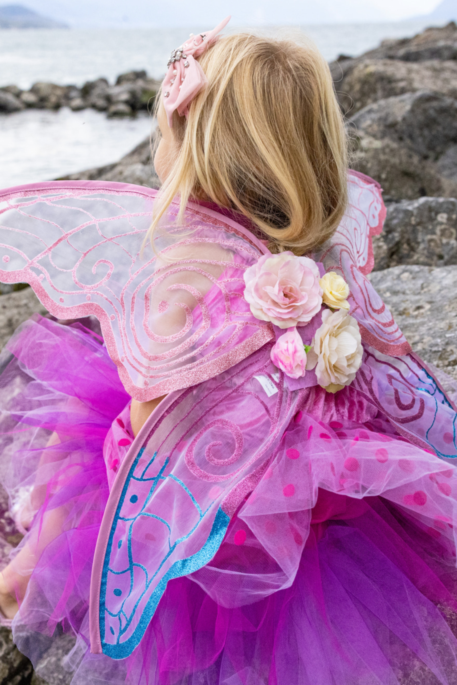 Pink and Blue Fairy Blossom Wings