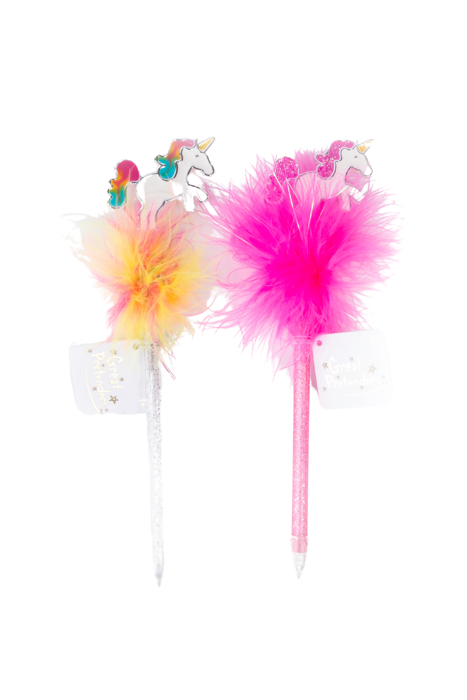 Prancing Unicorn Fluffy Pens