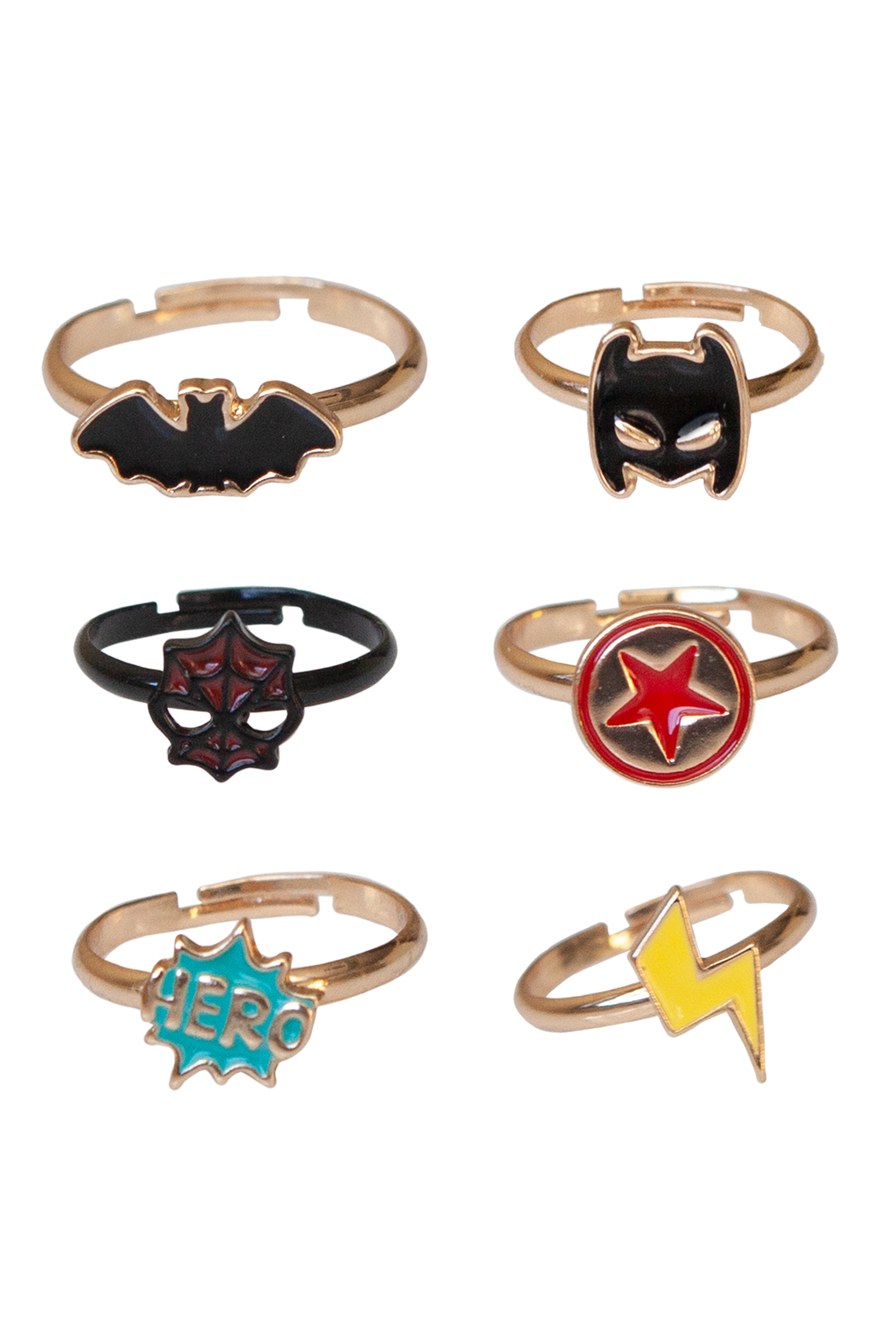 Superhero Rings (24 pcs, assorted)