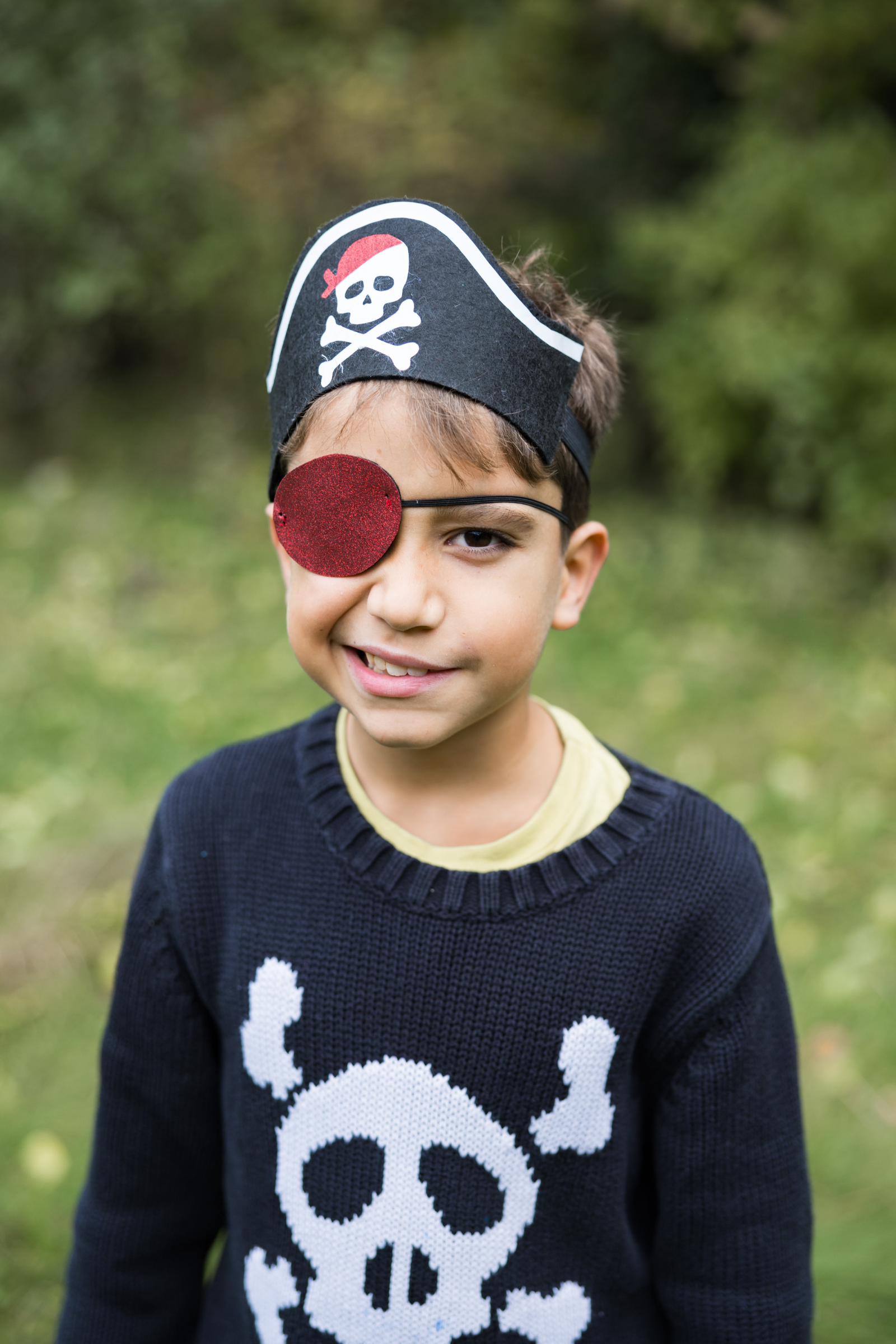 Pirate Hat Headband with Eyepatch