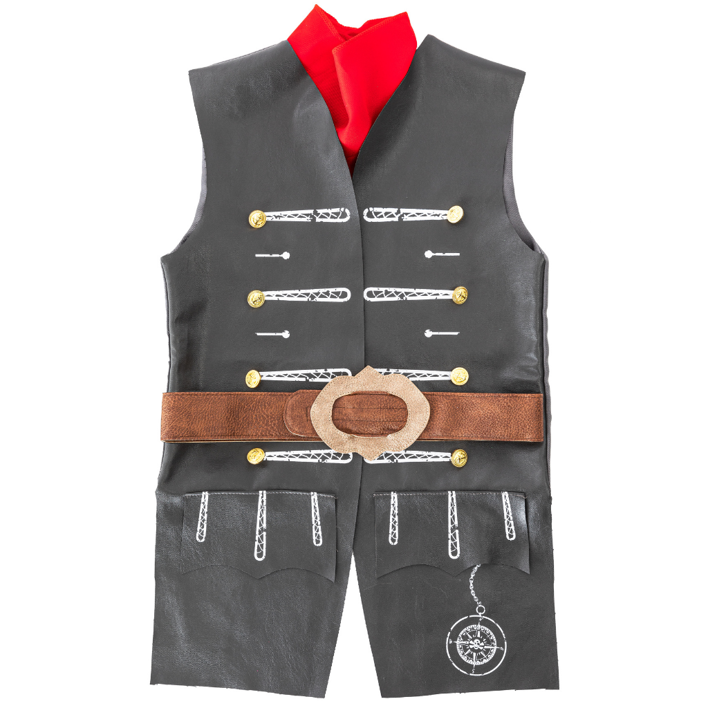 Skully Pirate Vest, Belt & Scarf